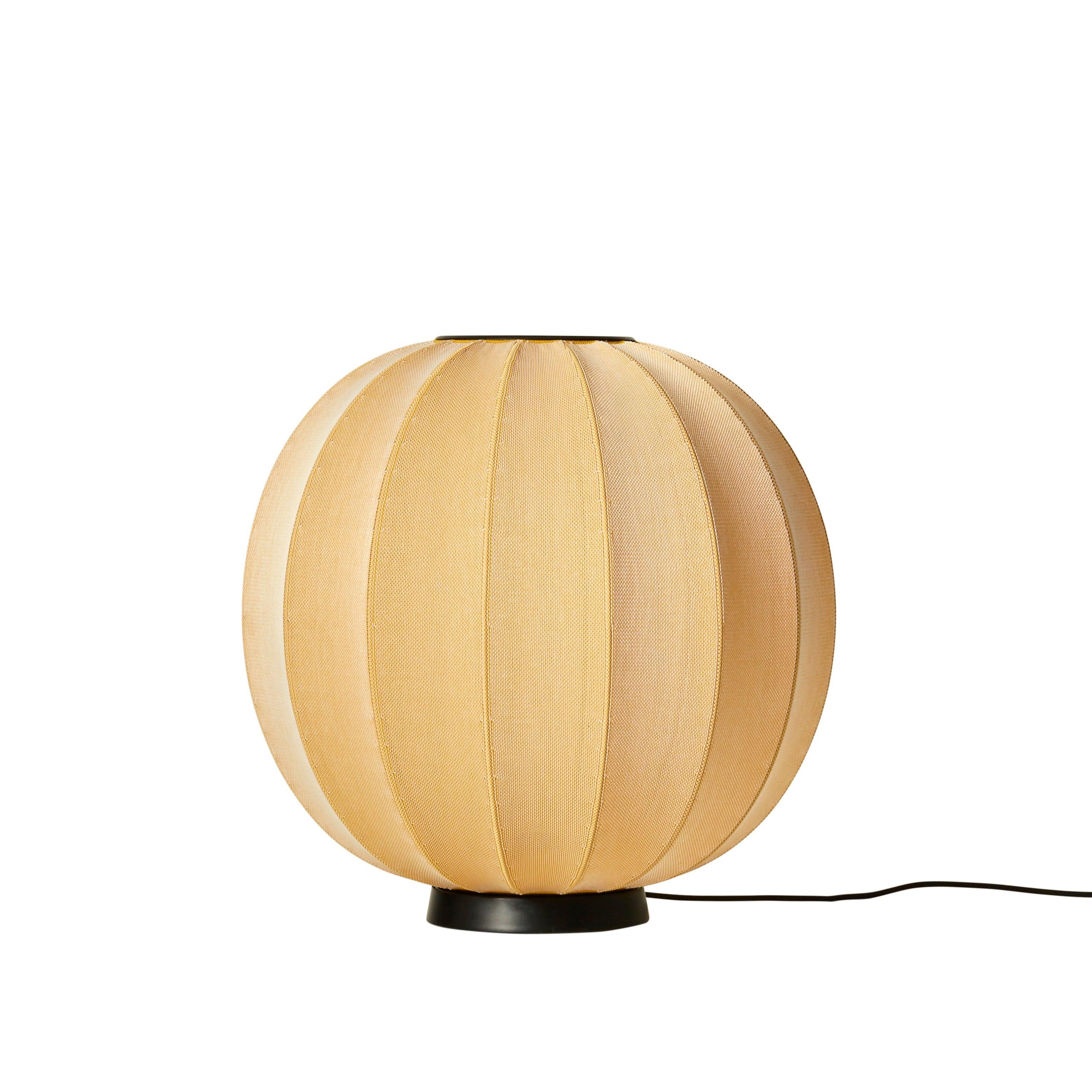 Nízka podlahová lampa KNIT-WIT LEVEL žltá