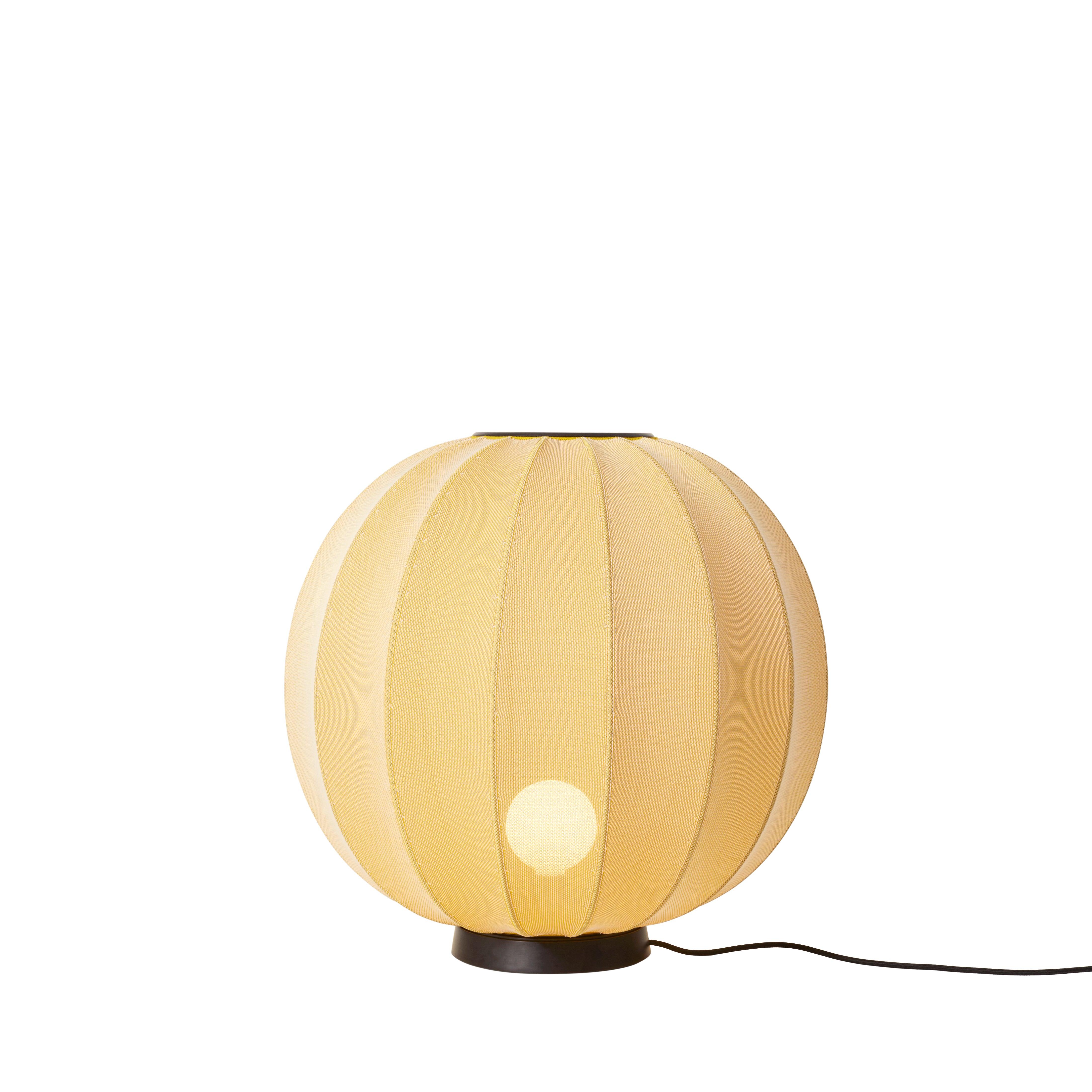 Nízka podlahová lampa KNIT-WIT LEVEL žltá