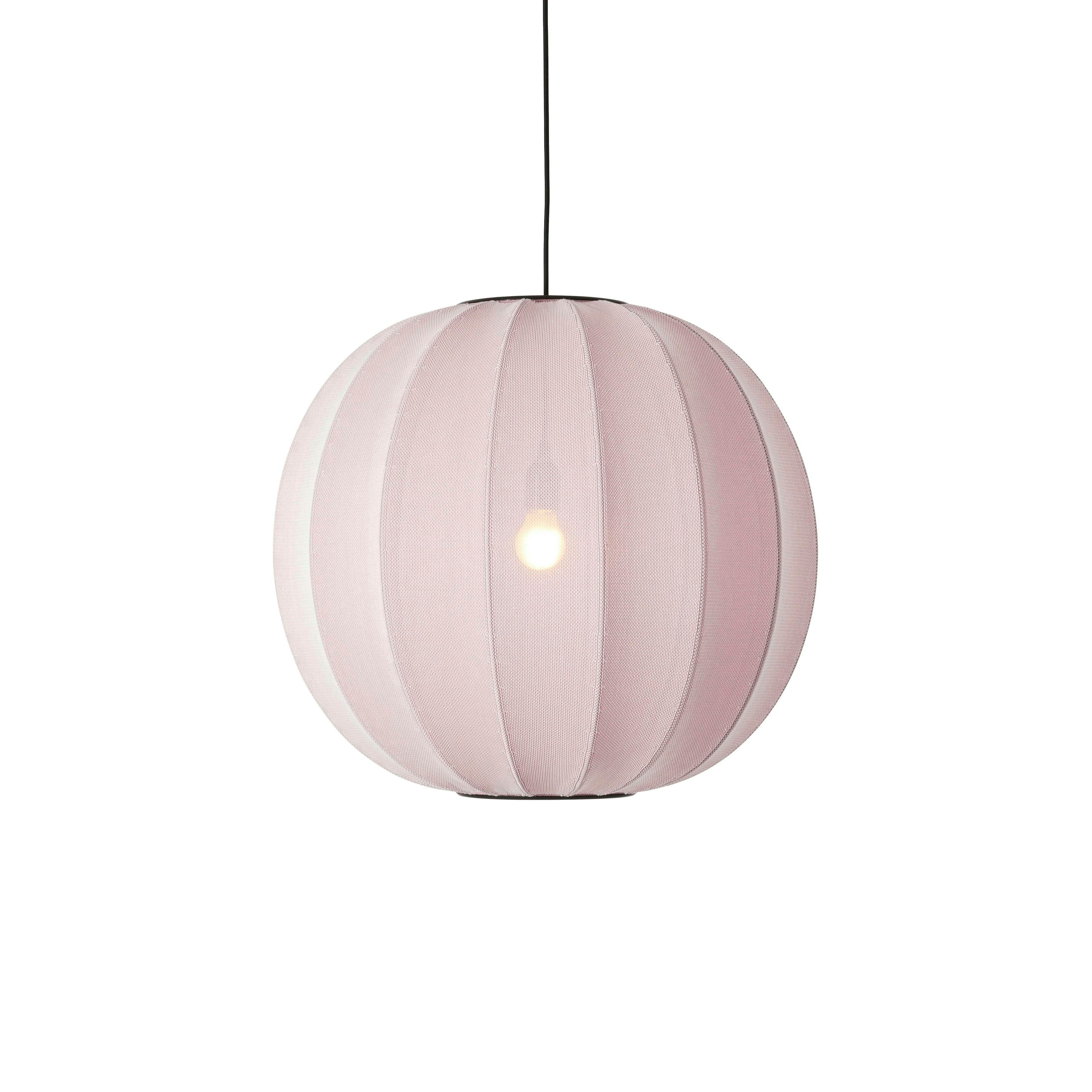 Knit-Wit Round hanging lamp light pink