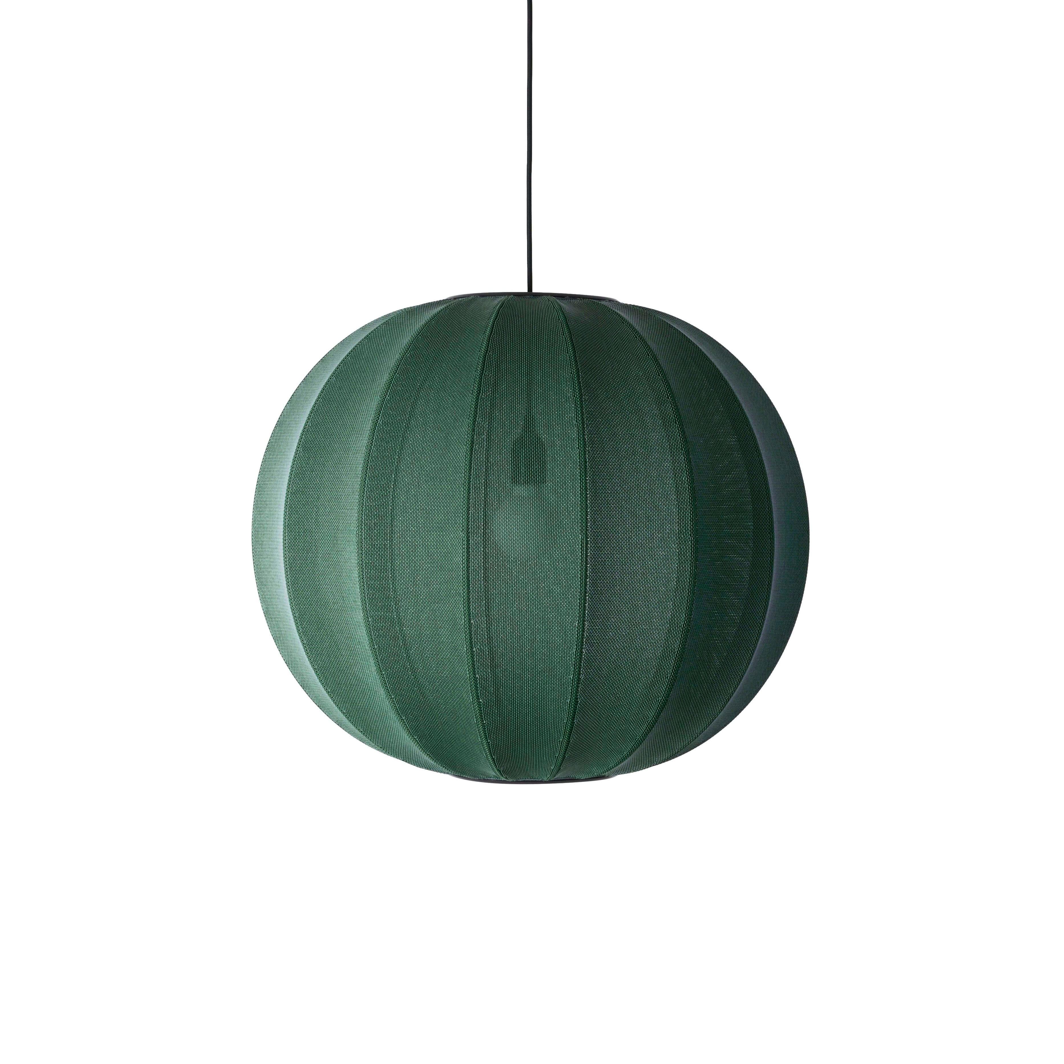 Knit-Wit Round hanging lamp green