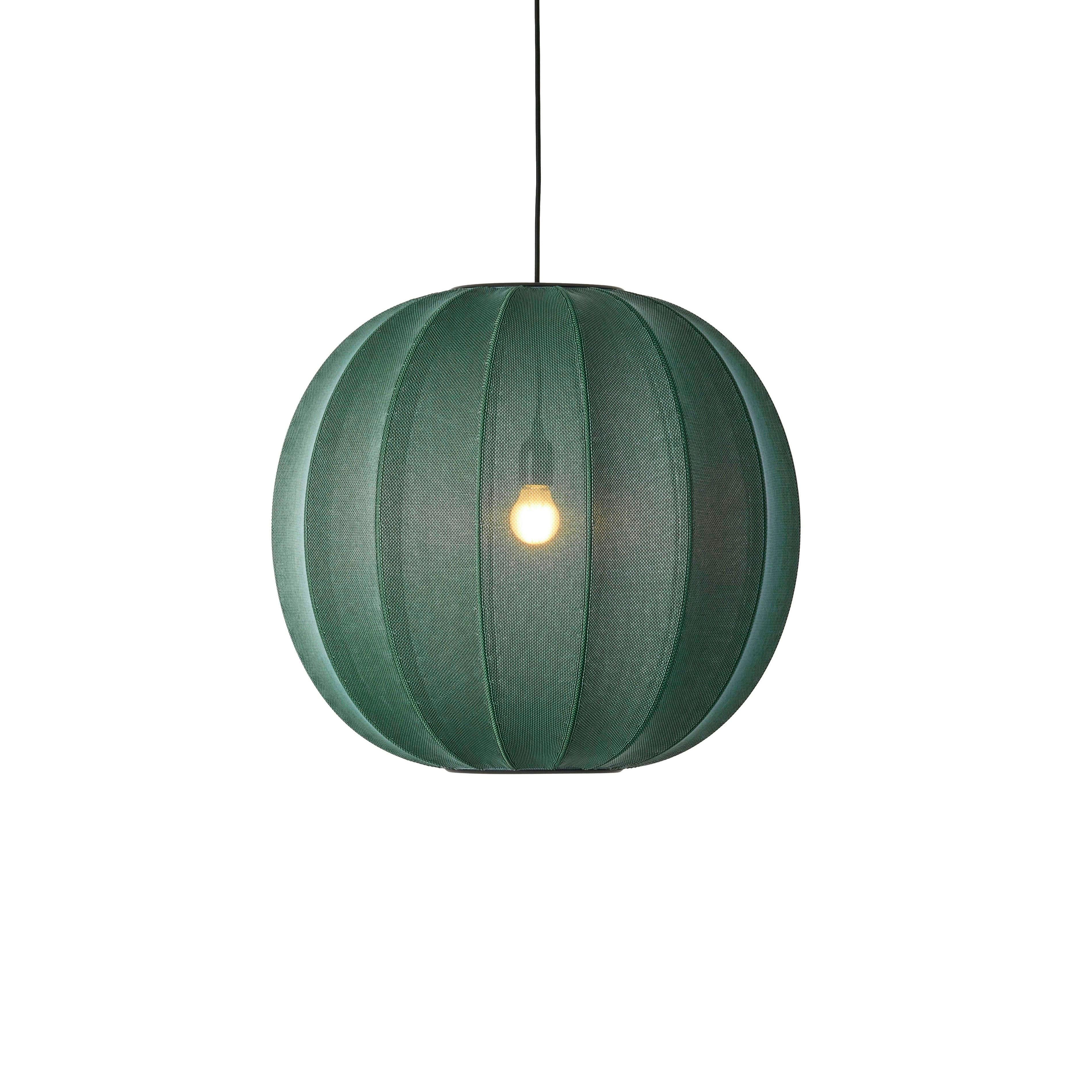 Knit-Wit Round hanging lamp green