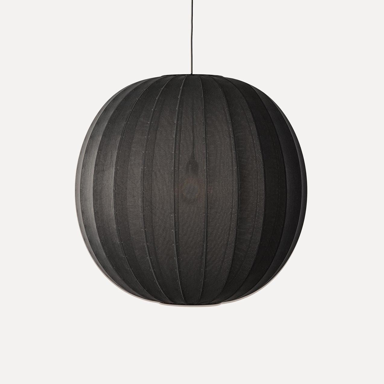 Závesná lampa KNIT-WIT ROUND čierna