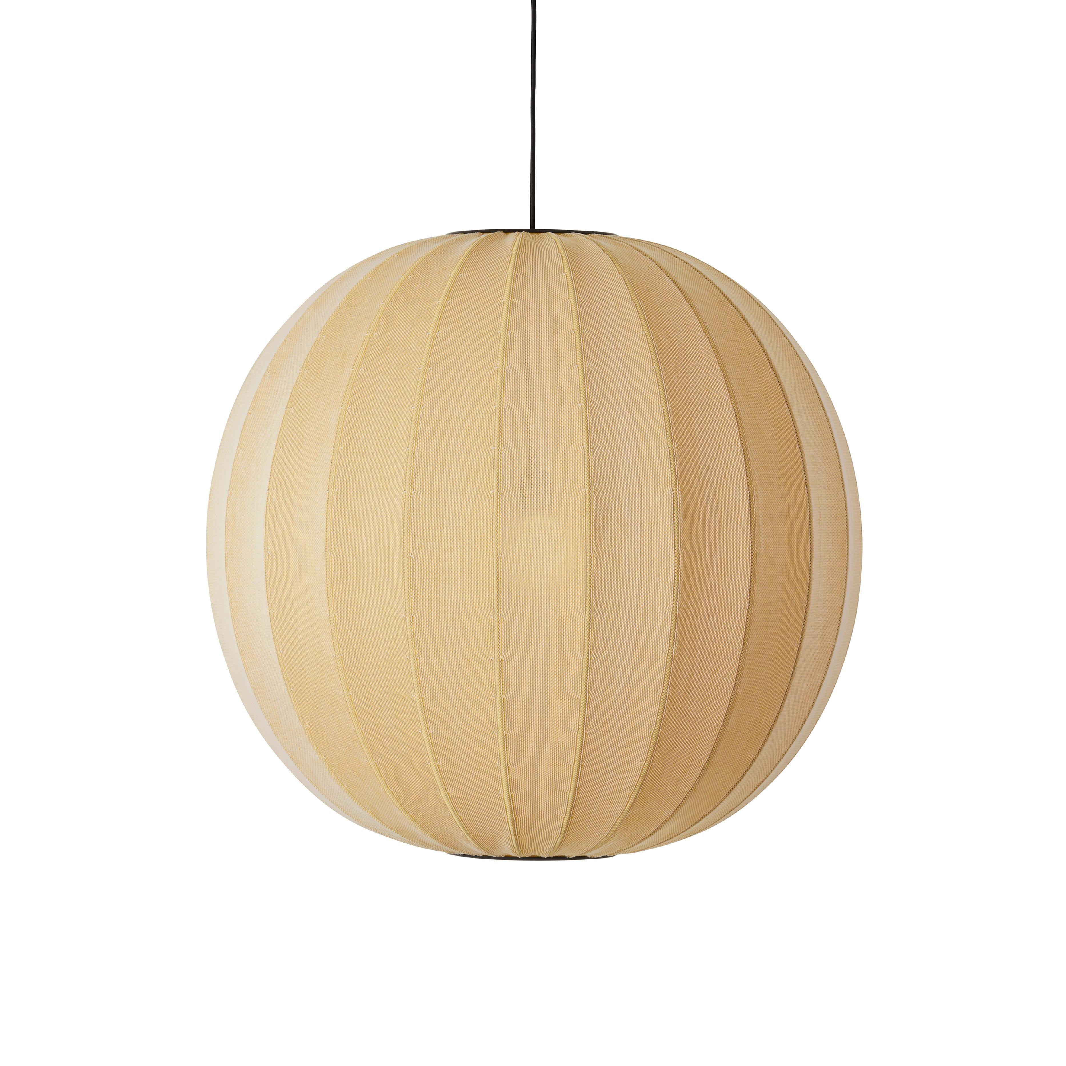 Knit-Wit Round hanging lamp yellow