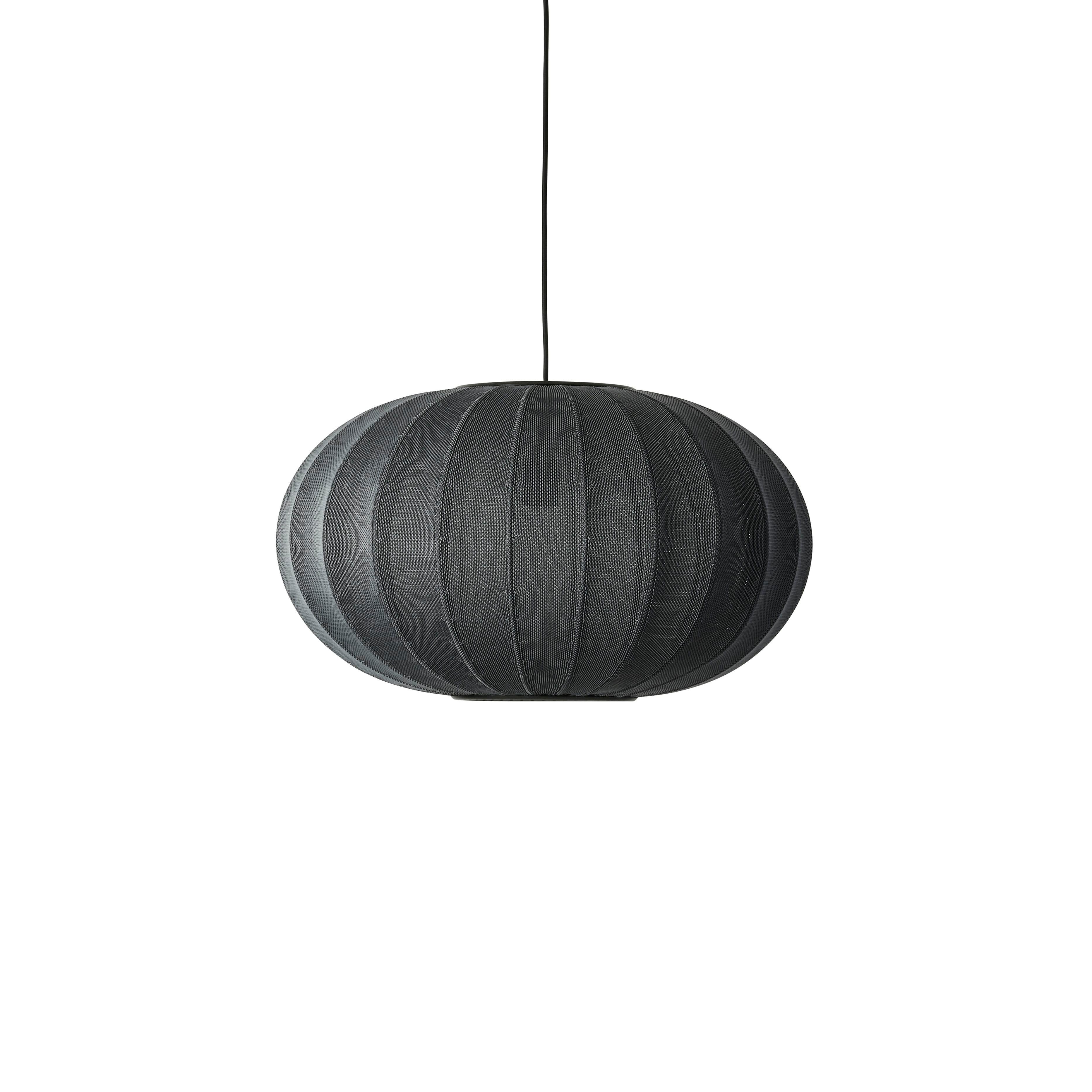 Závesná lampa KNIT-WIT OVAL čierna