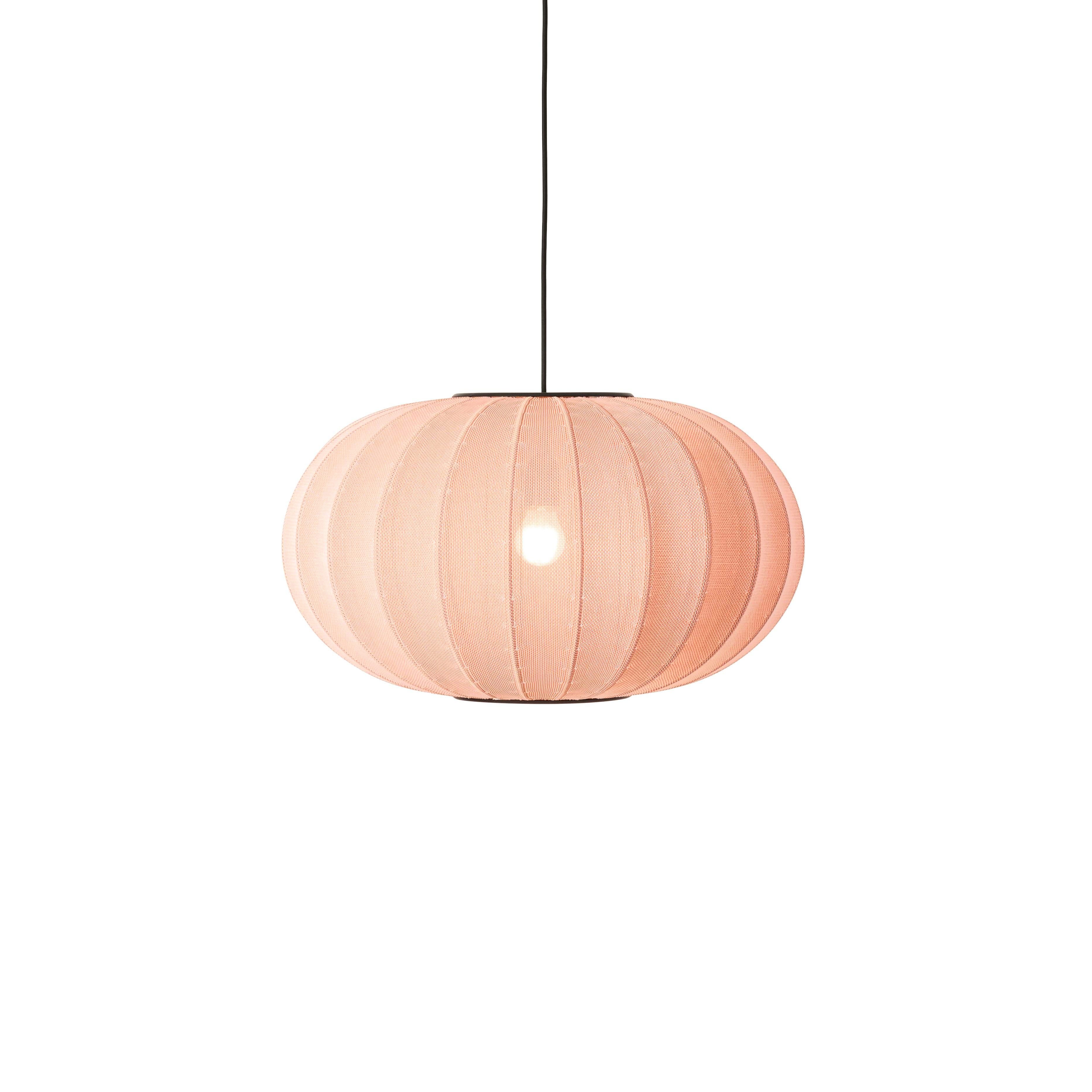 Knit-Wit Oval Coral hanging lamp