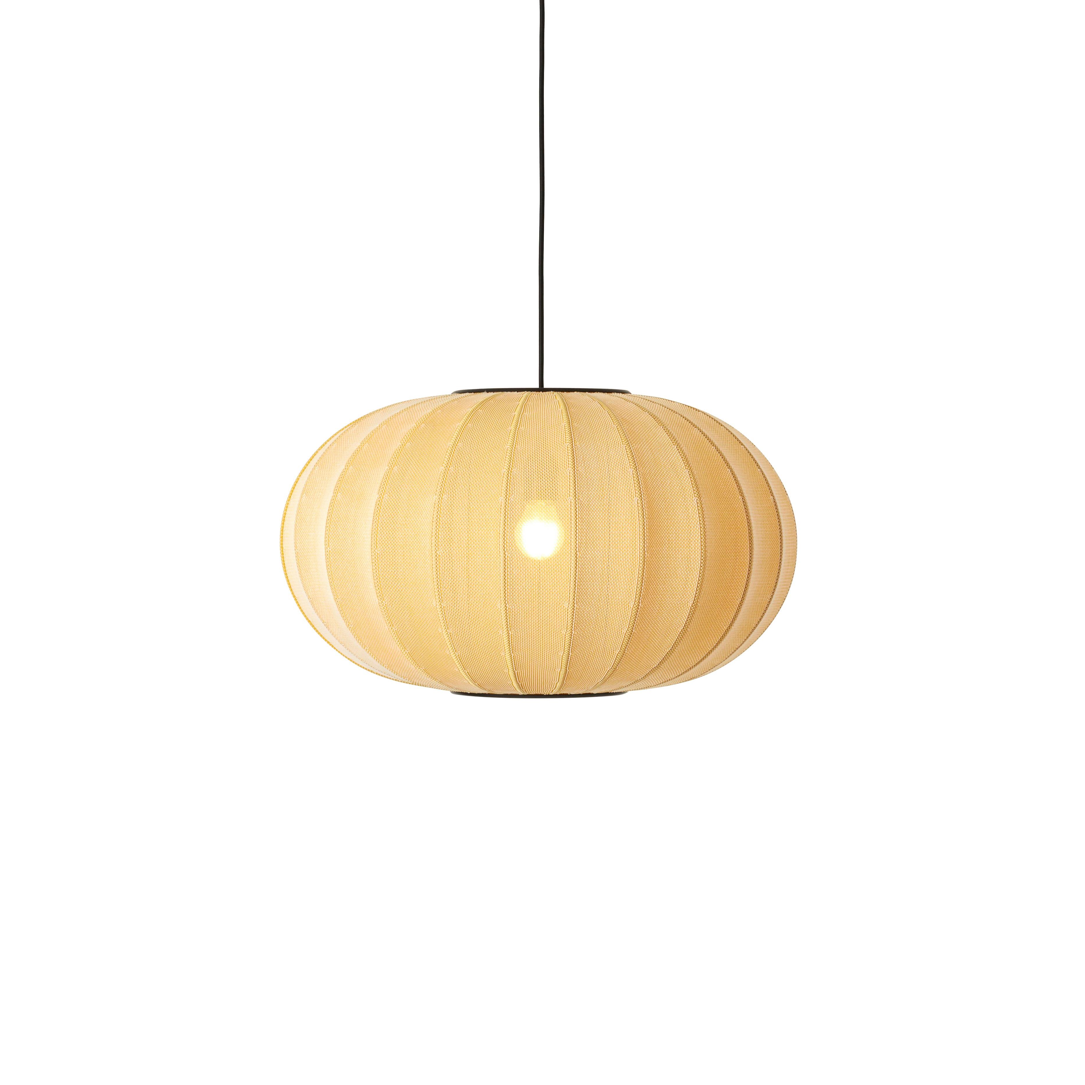 Závesná lampa KNIT-WIT OVAL žltá