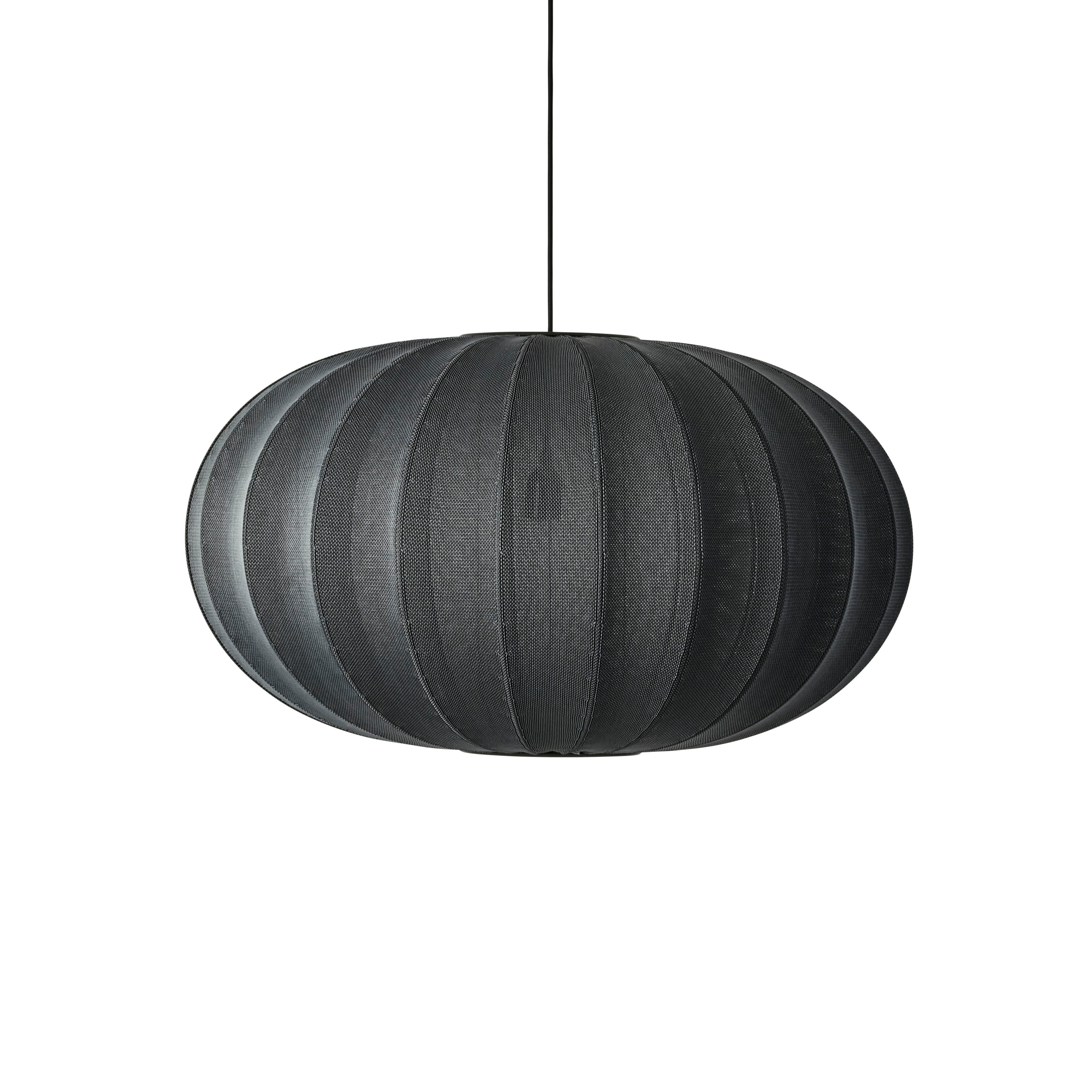 Závesná lampa KNIT-WIT OVAL čierna