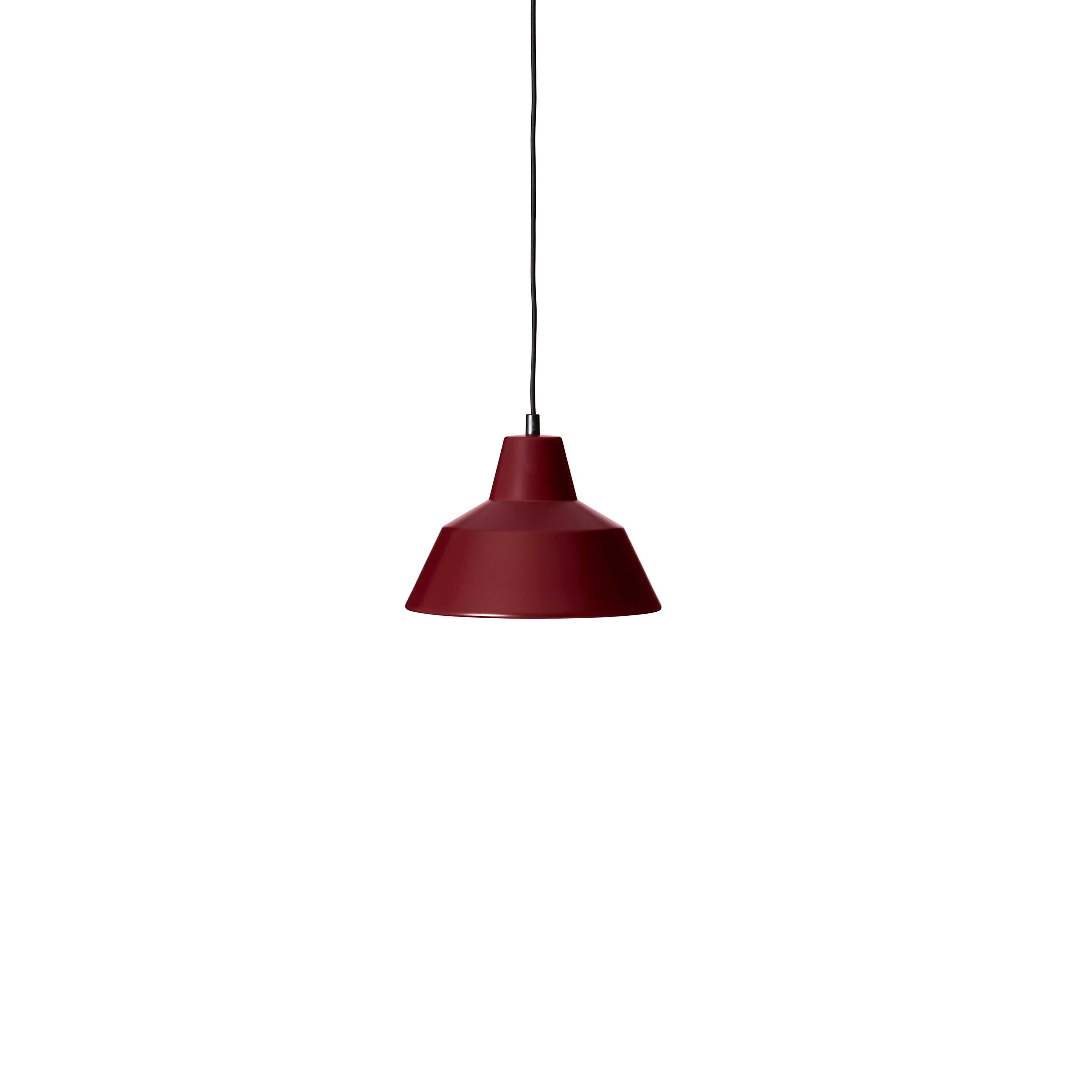Workshop burgundy hanging lamp