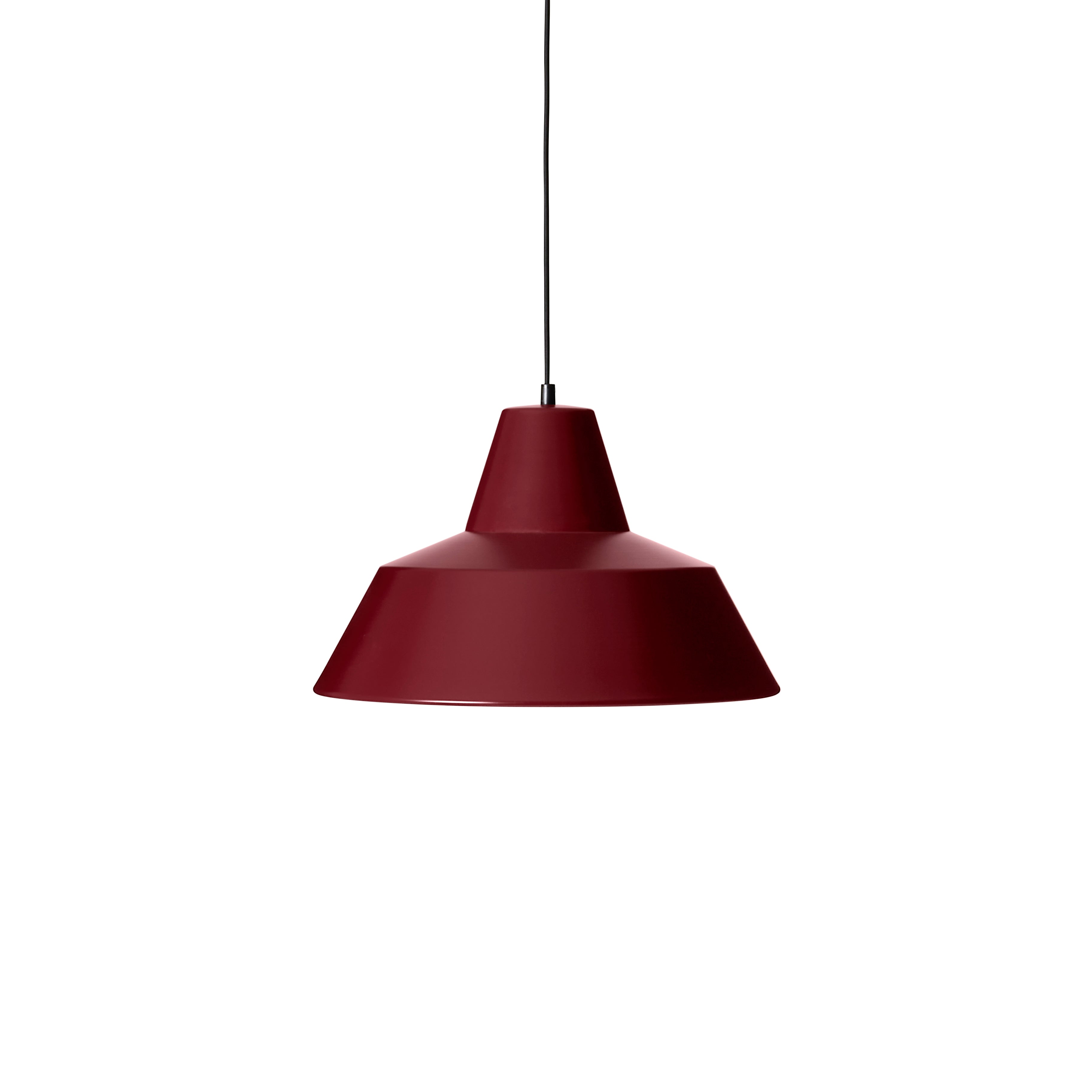 Workshop burgundy hanging lamp