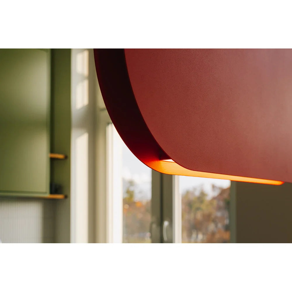 Závesná lampa MALUMI červeno-oranžová