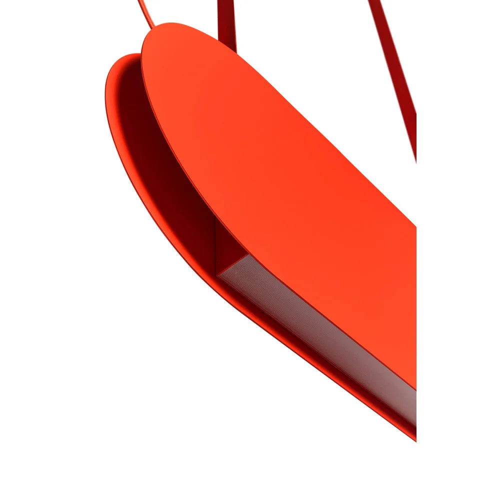 Závesná lampa MALUMI červeno-oranžová