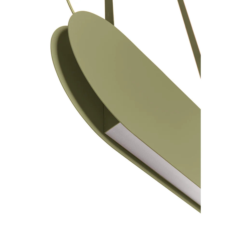 Závesná lampa MALUMI olivová