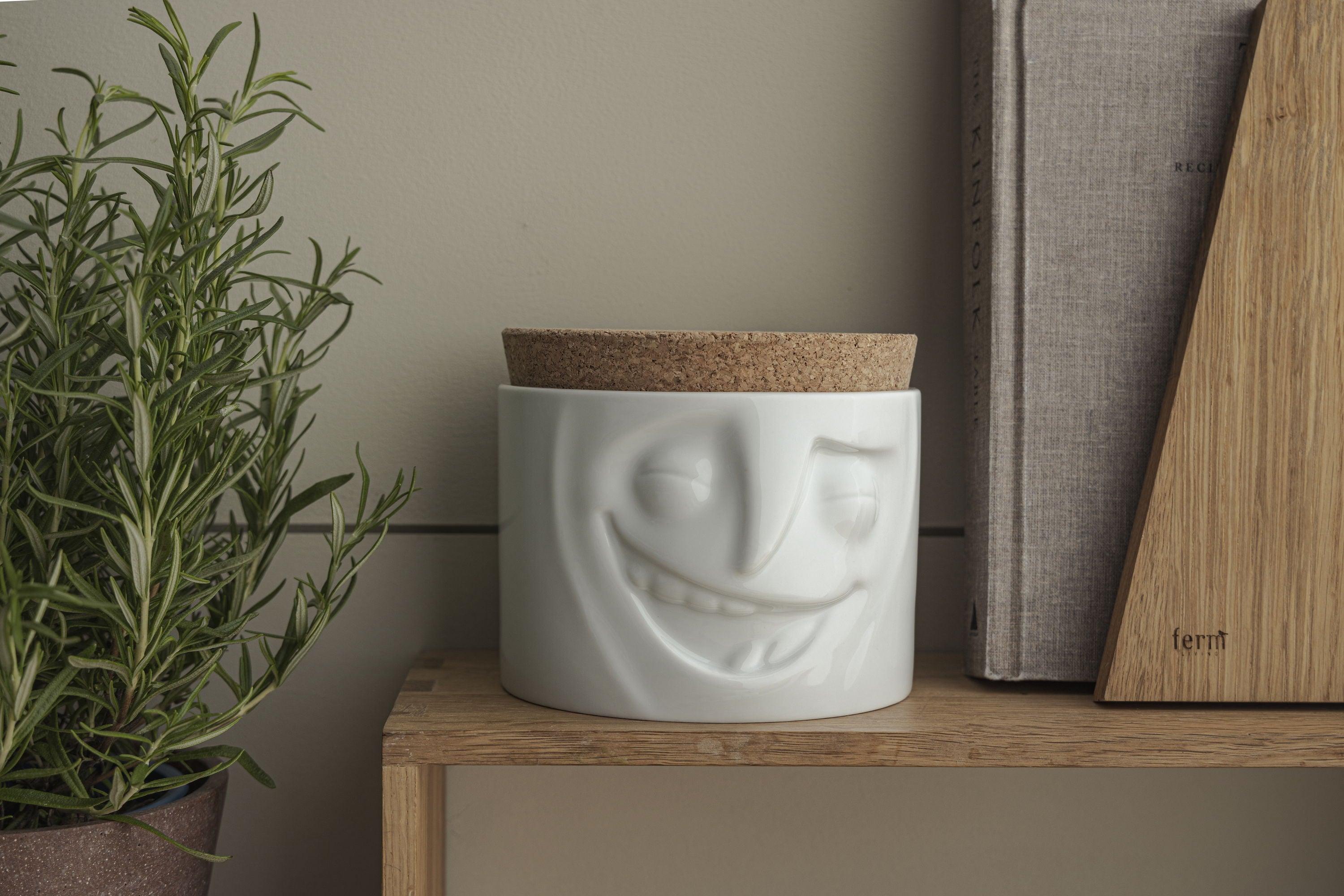 Mały słoik CHEERFUL biały 58products Eye on Design