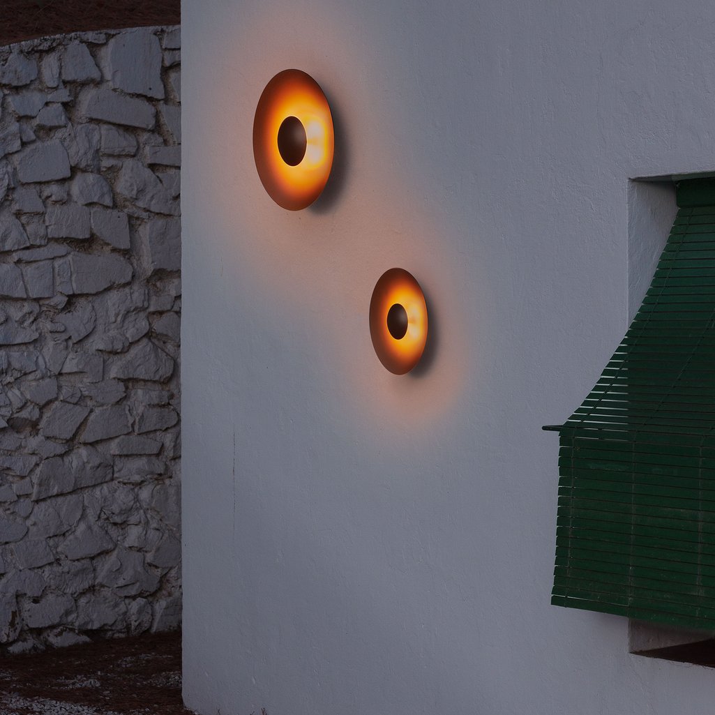 Exteriérový nástenný svietidlo GINGER hrdzavohnedé