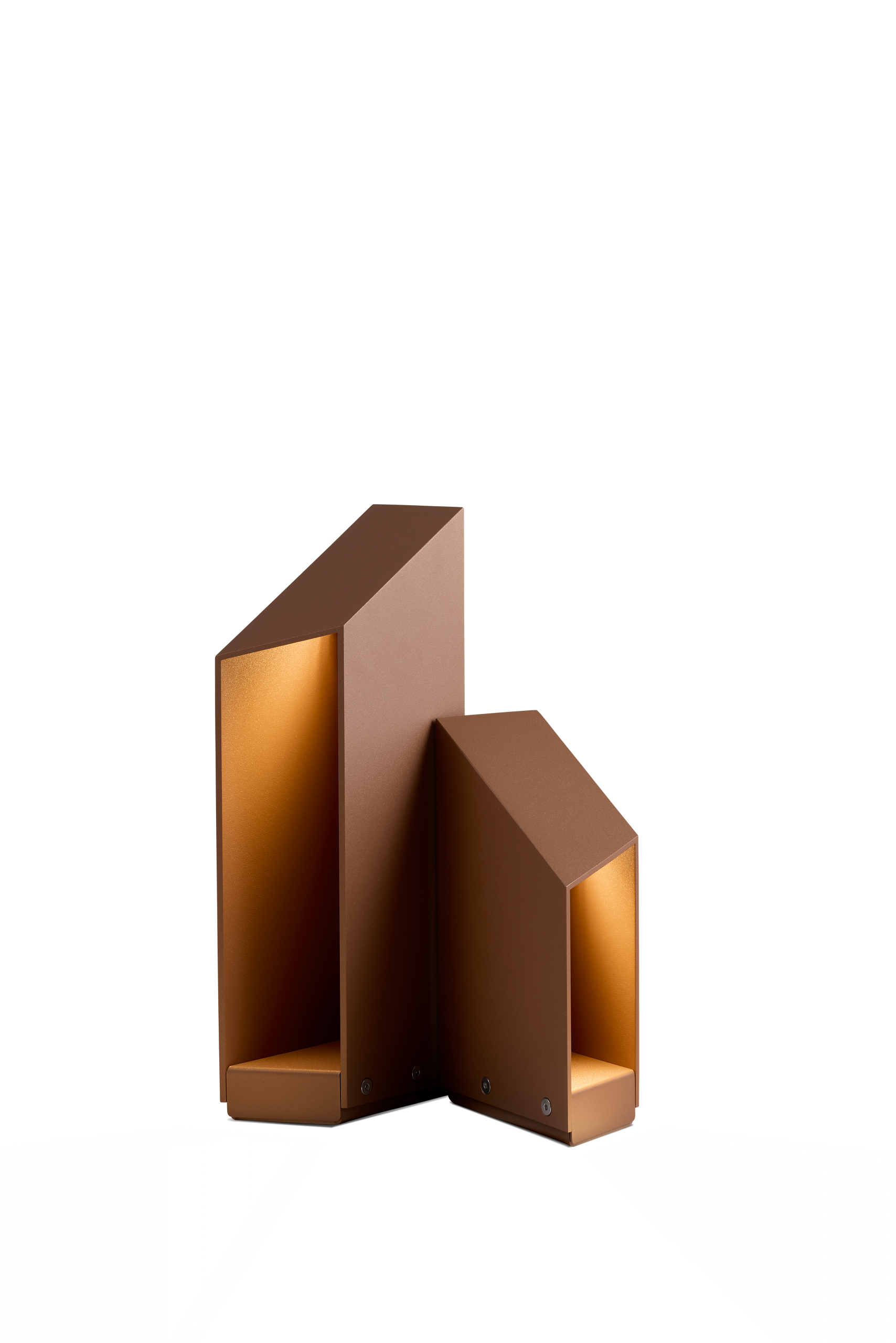 Exteriérová lampa DOMUS hnedá