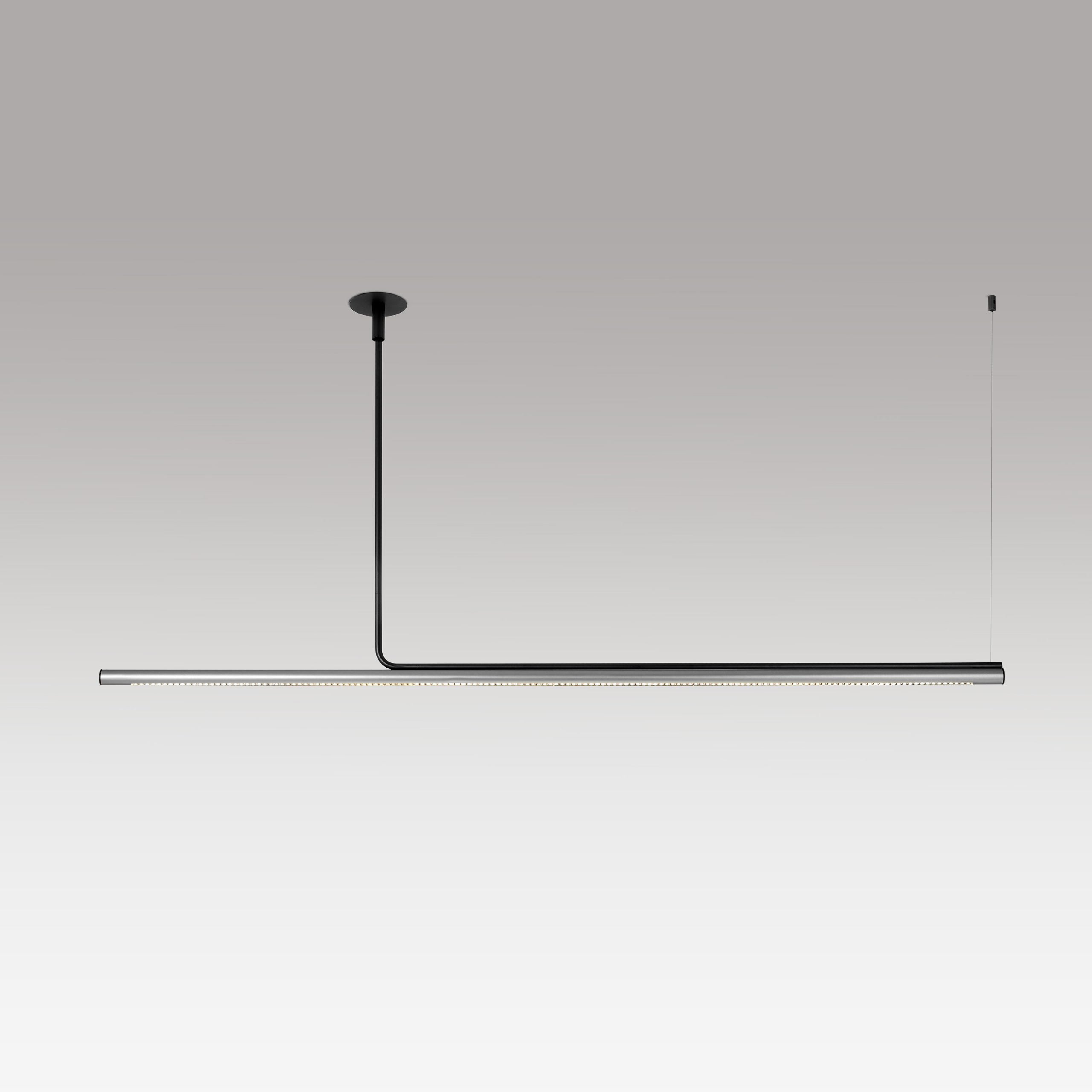 Závesná lampa AMBROSIA PRO strieborná