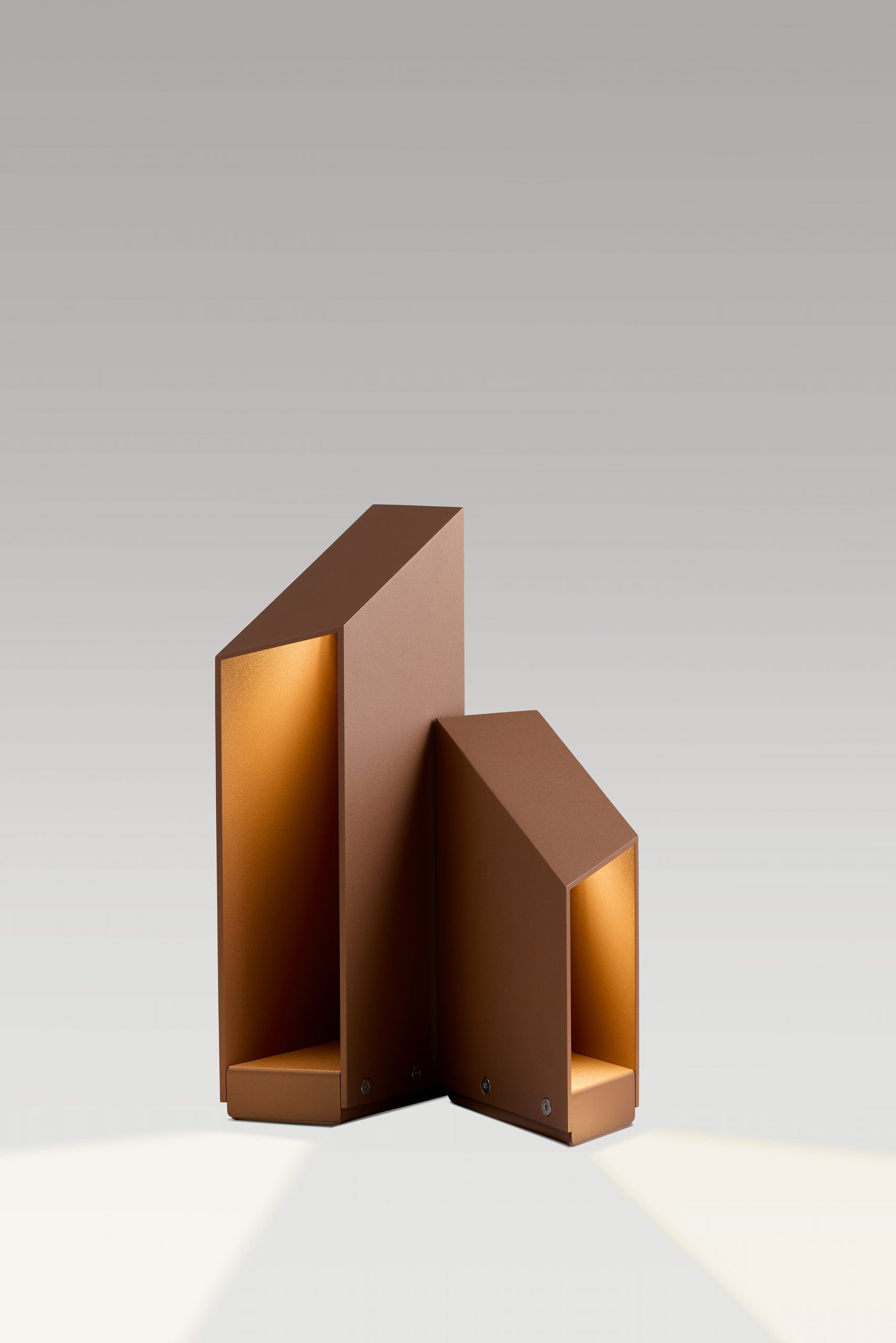 Exteriérová lampa DOMUS hnedá