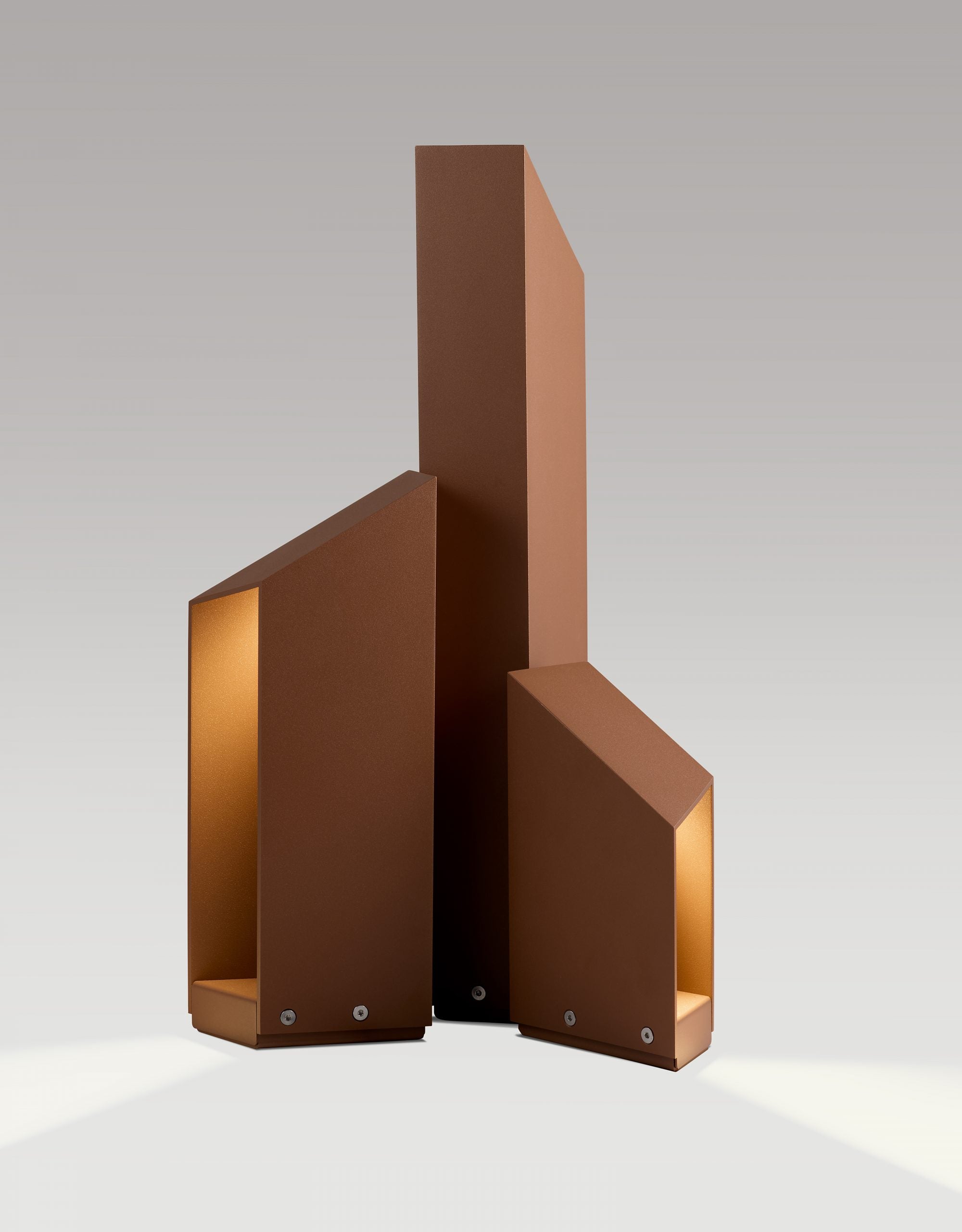 Exteriérová lampa DOMUS hnedá