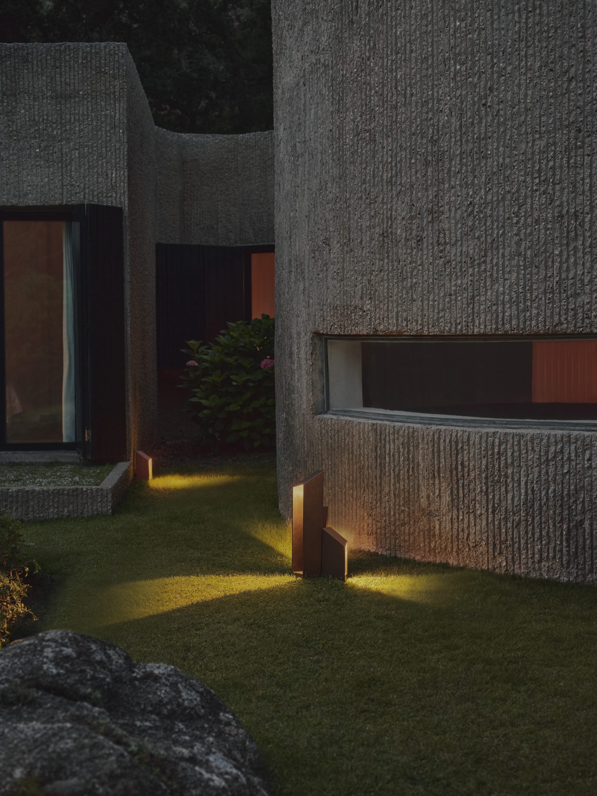 Exteriérová lampa DOMUS hnedá