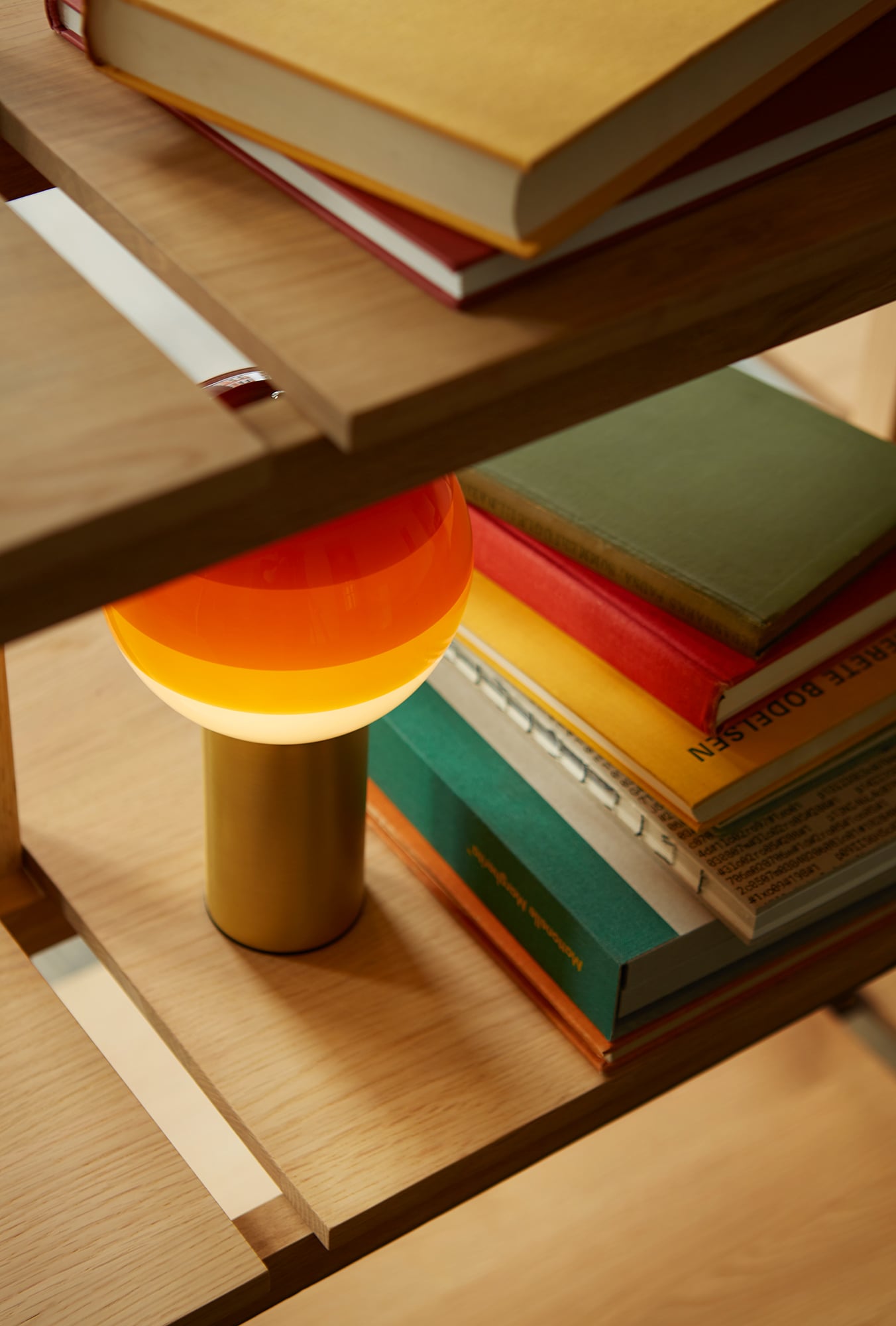 Lampa na batérie DIPPING burgundová