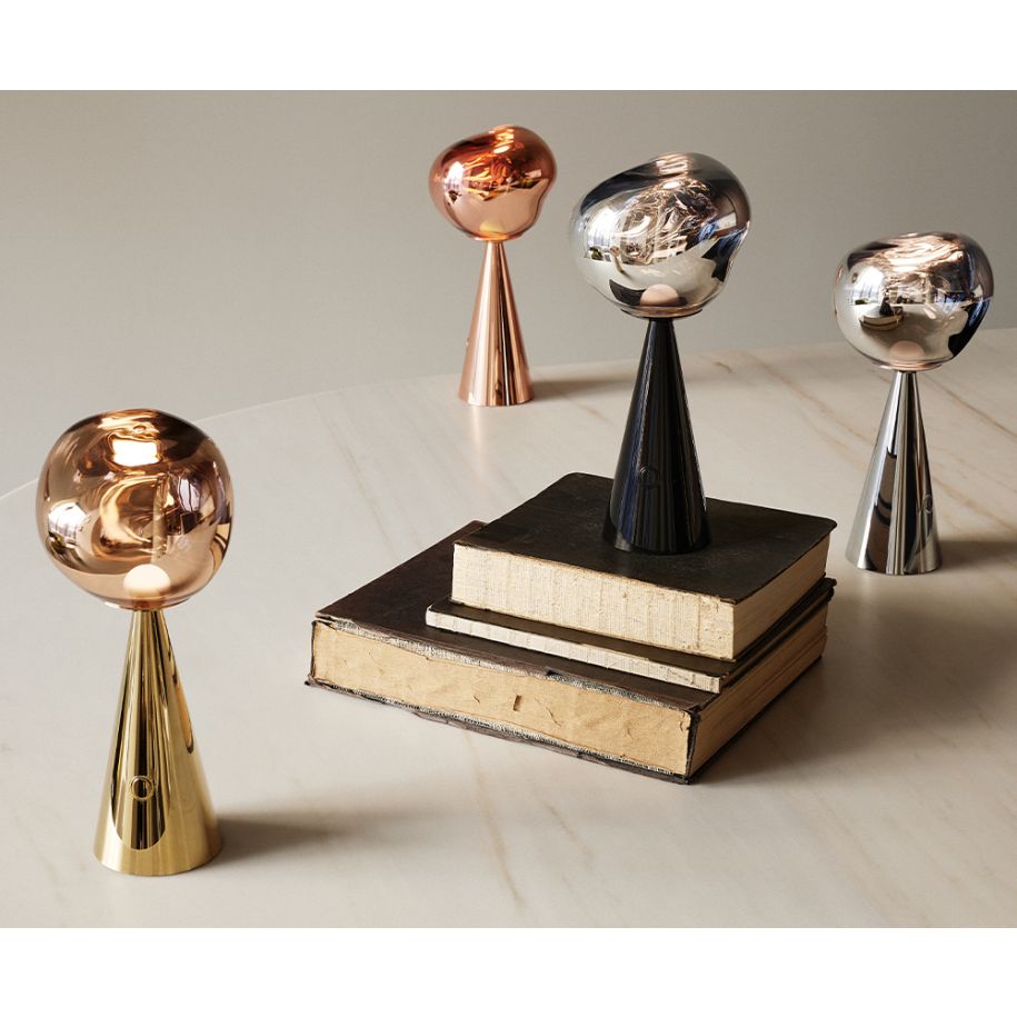 Prenosná lampa MELT strieborná