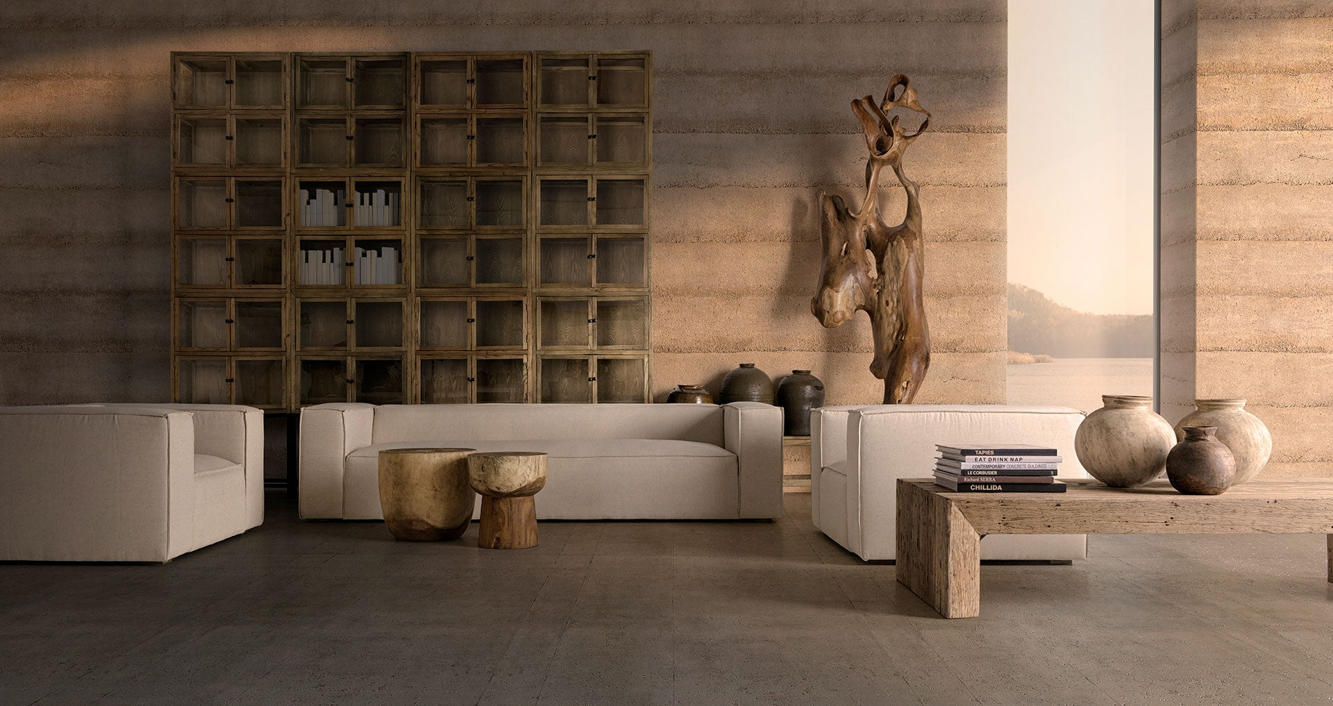 Bočný stolík CHITSA z tropického dreva