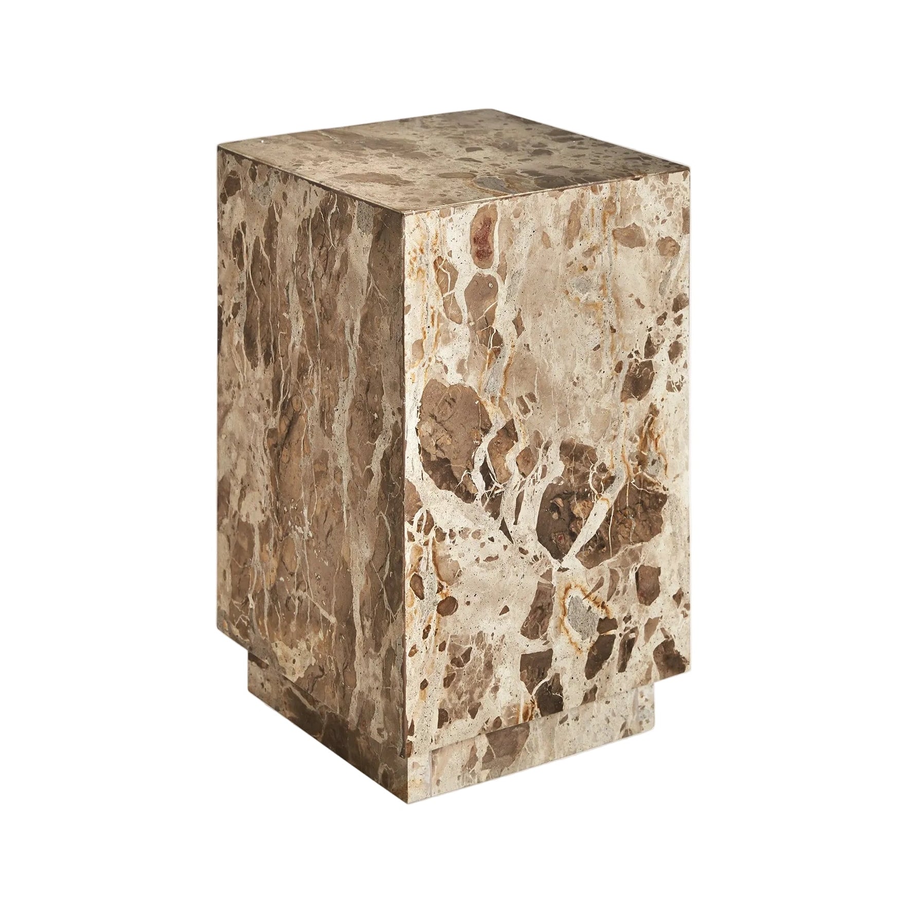 GROV Side Table Beige Marble