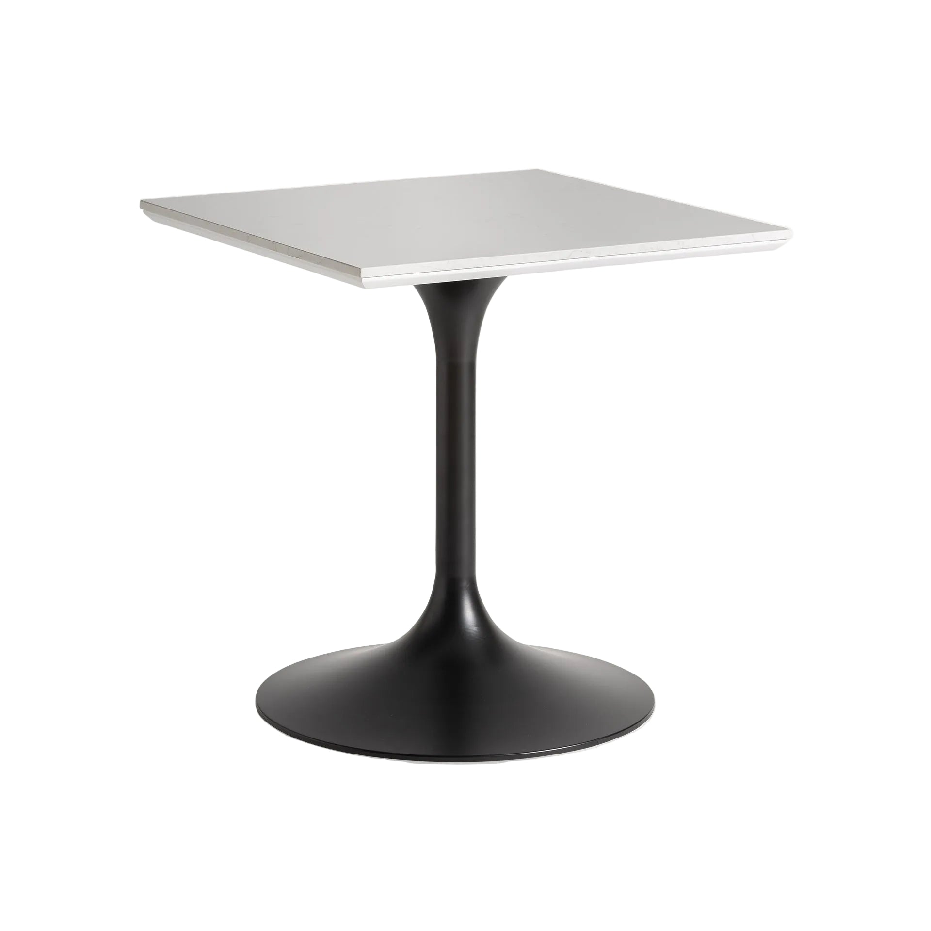 PERRIER Bar Table with White Top and Black Base