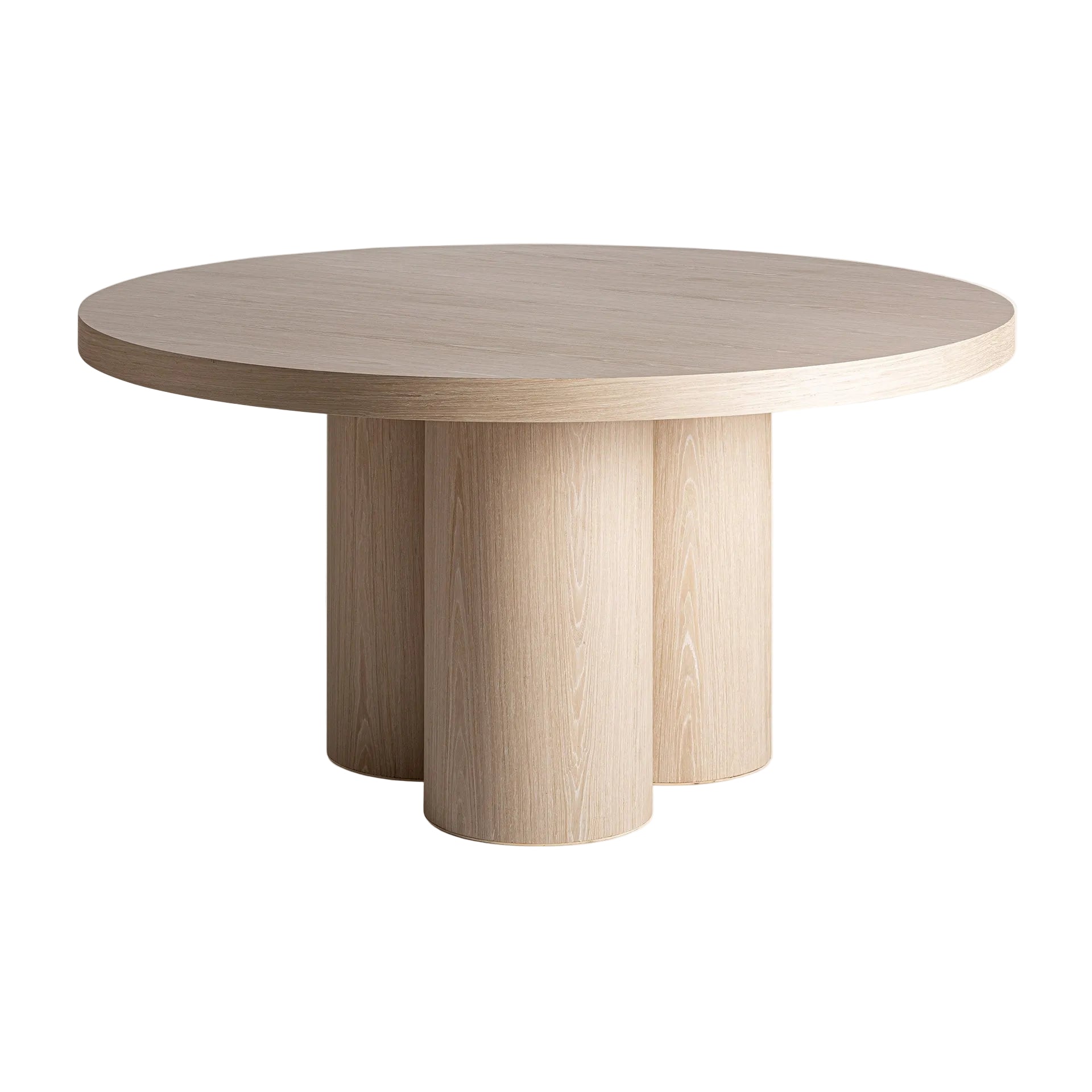 PRAYSSAC Round Table Oak Veneer