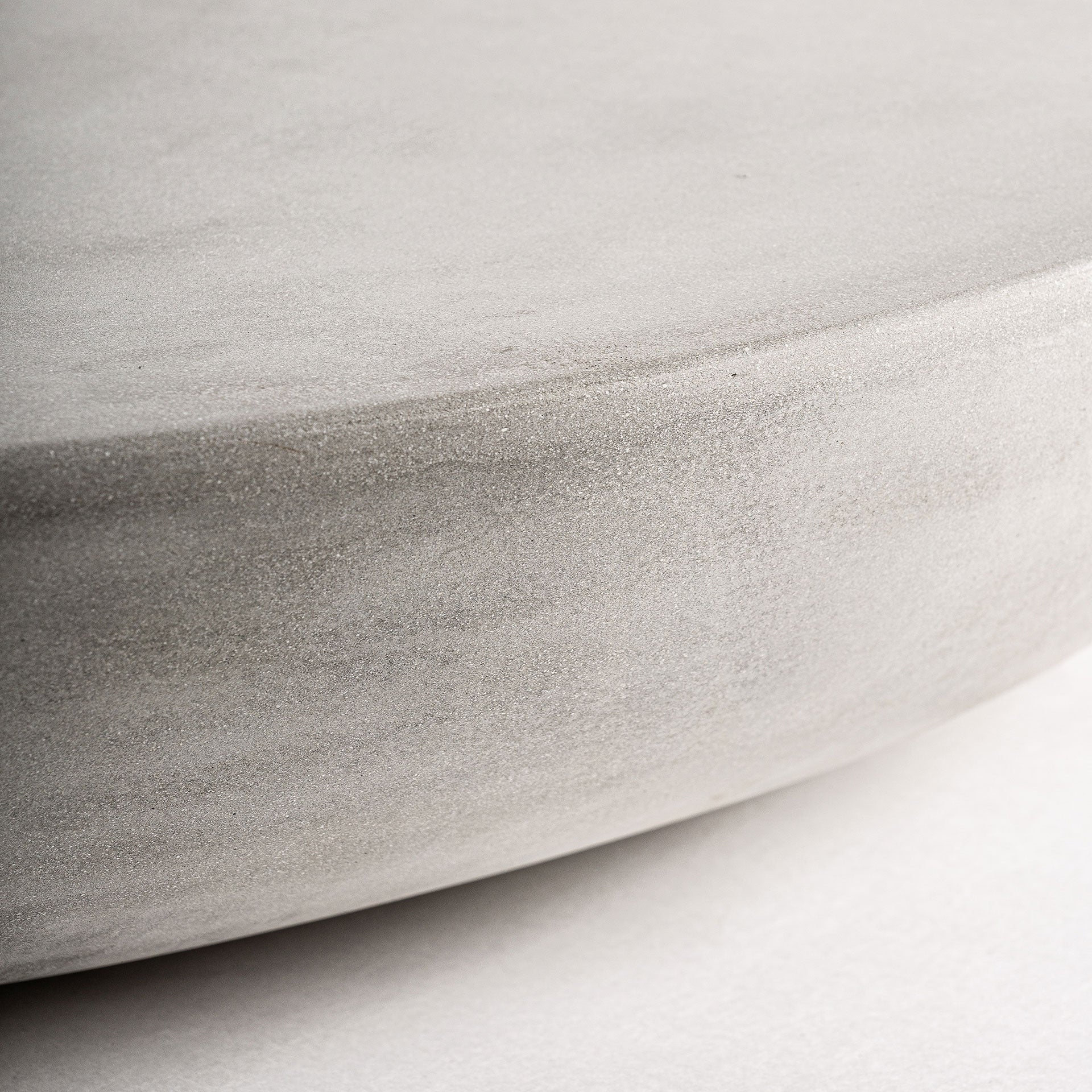 Light Gray Round Coffee Table CLES