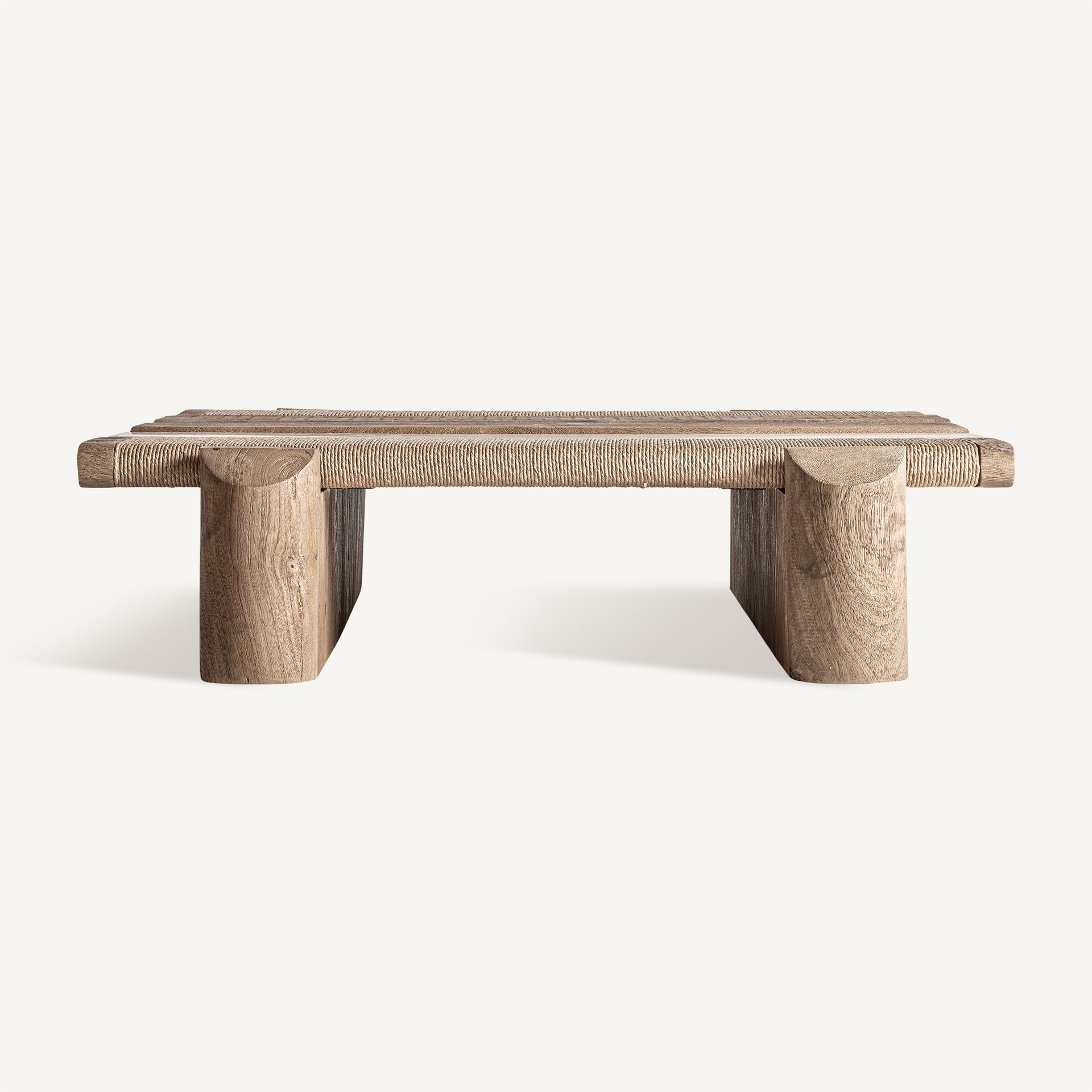JACQUARD Coffee Table in Mango Wood with Marble