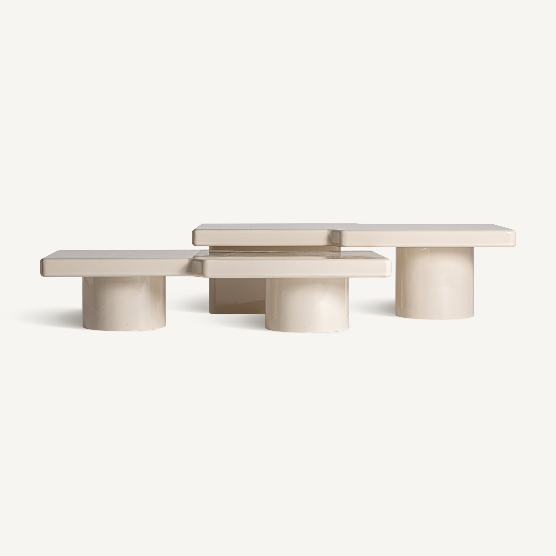 NOVARA Beige Coffee Table Set
