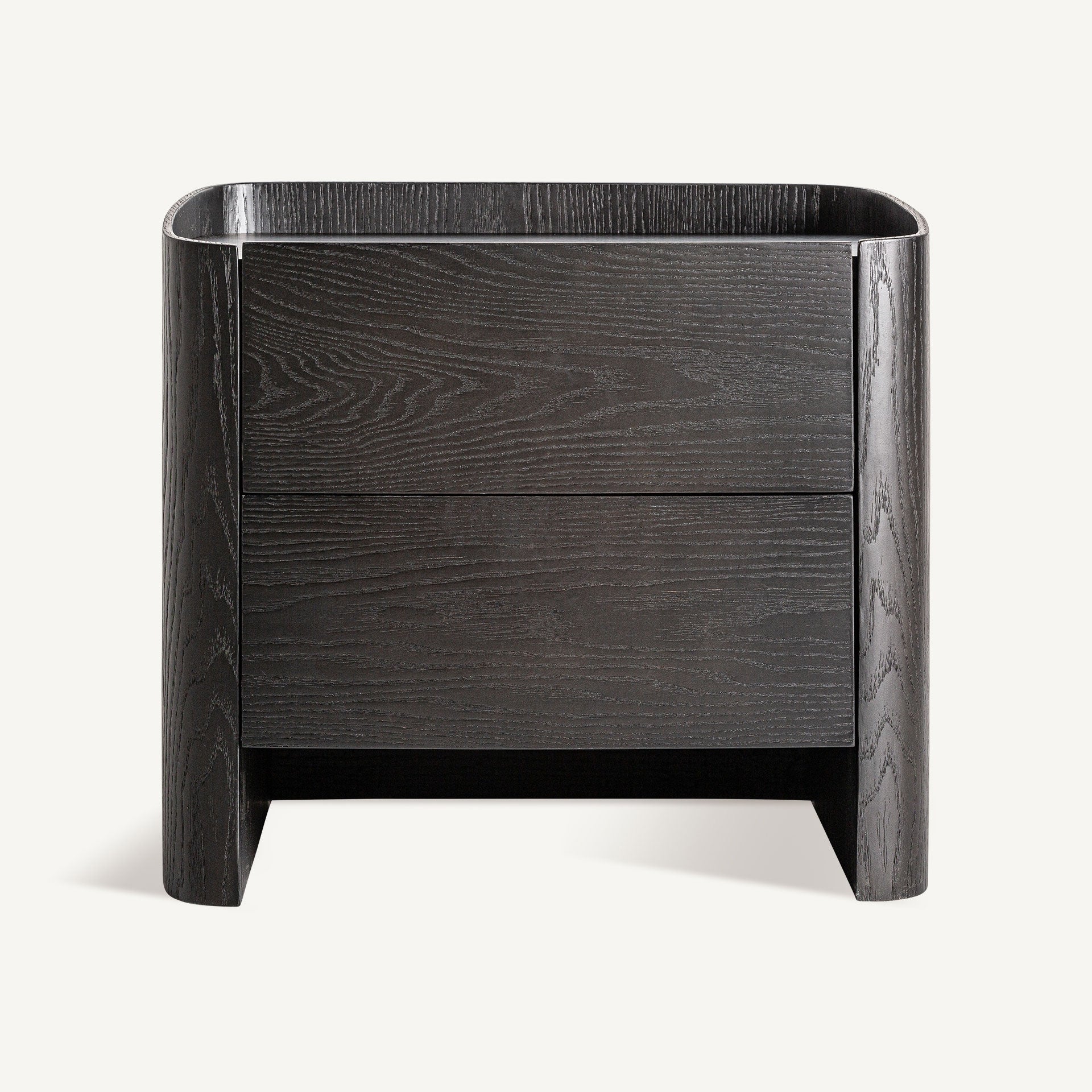 WOLFACH Nightstand Black Oak Veneer