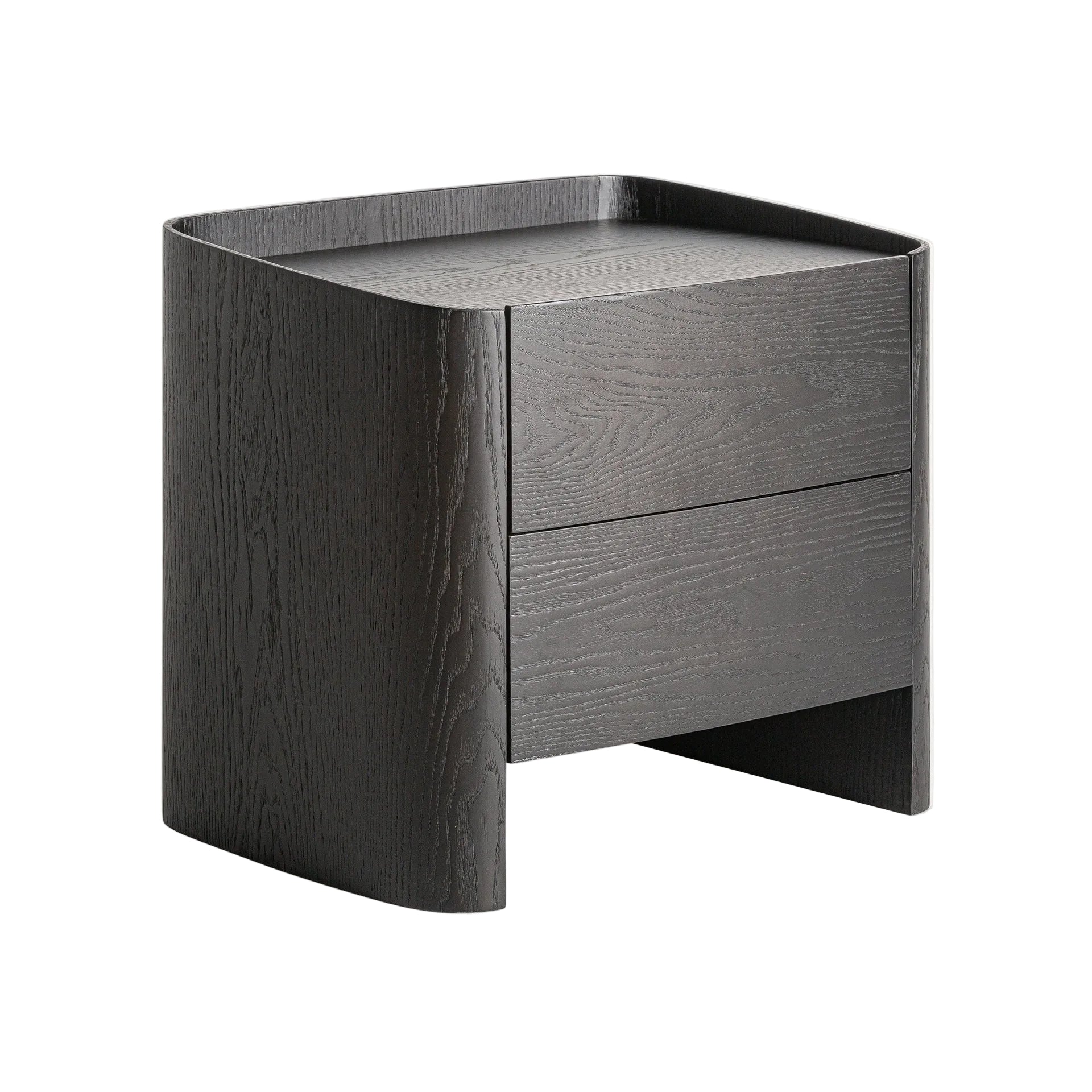 WOLFACH Nightstand Black Oak Veneer
