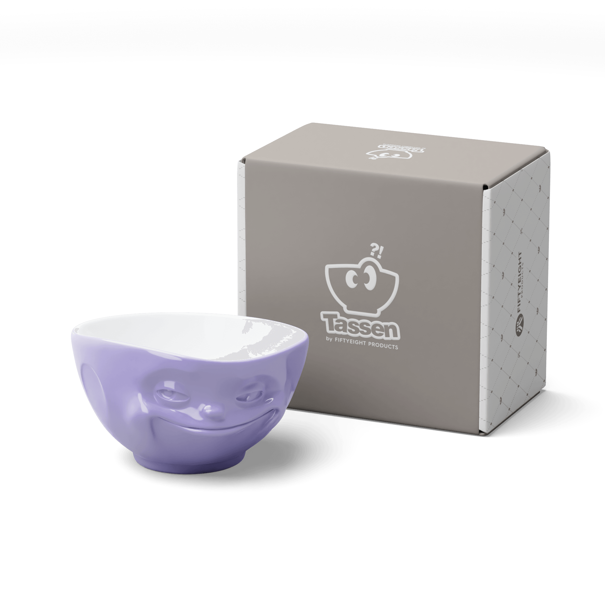 Miska GRINNING fioletowy z białym wnętrzem 58products Eye on Design