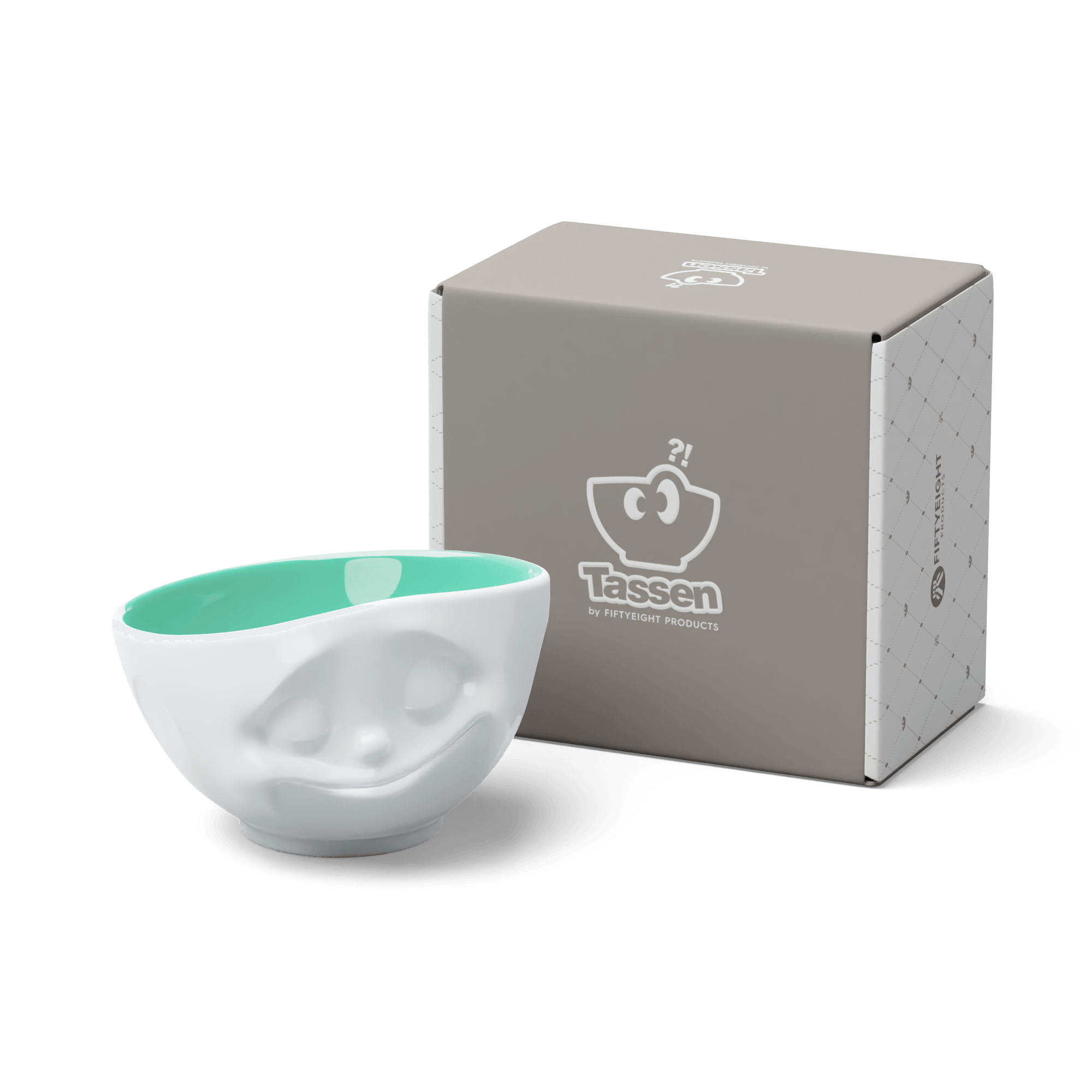 Miska HAPPY biały z seledynowy wnętrzem 58products Eye on Design