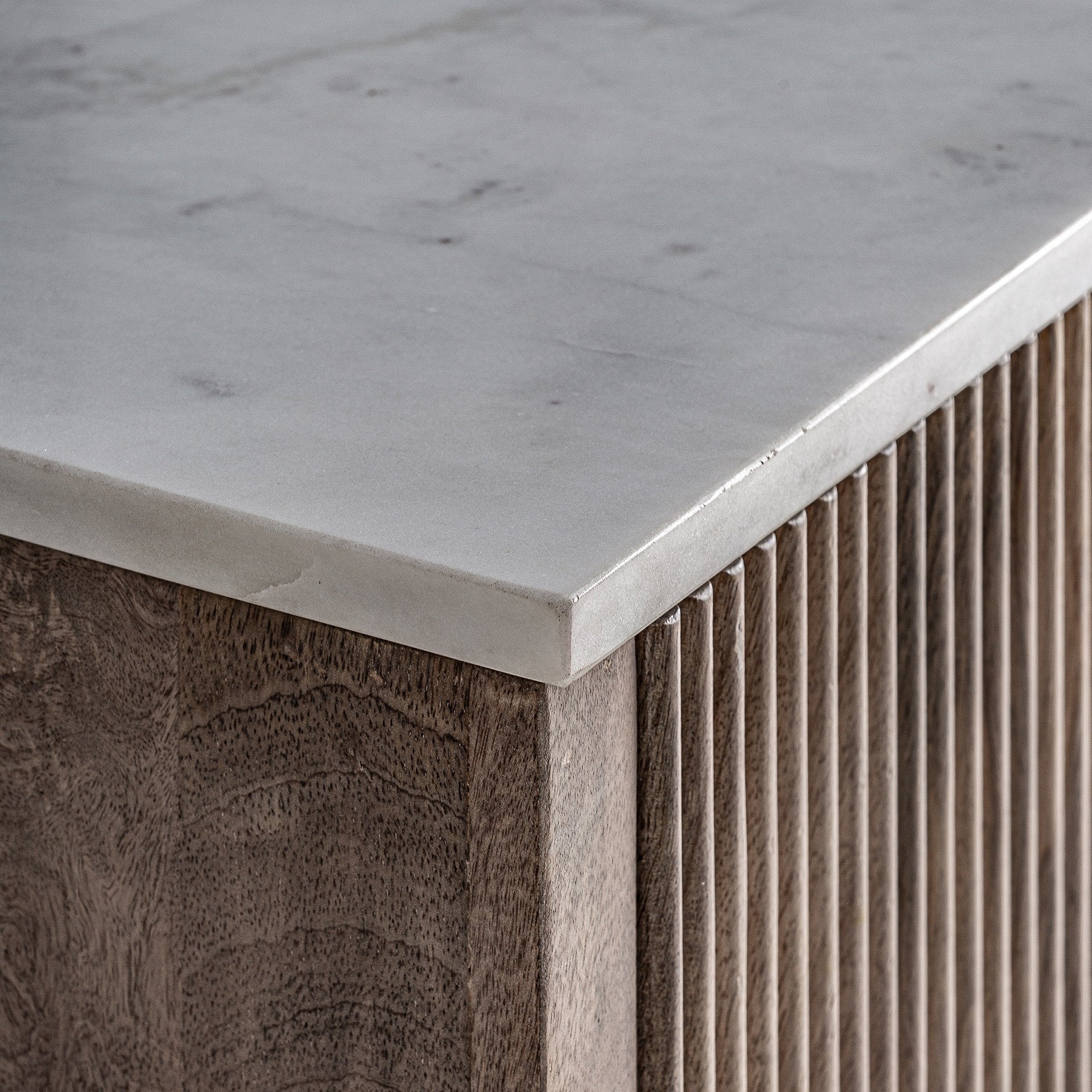 RTV Cabinet ZERF mango wood with marble top