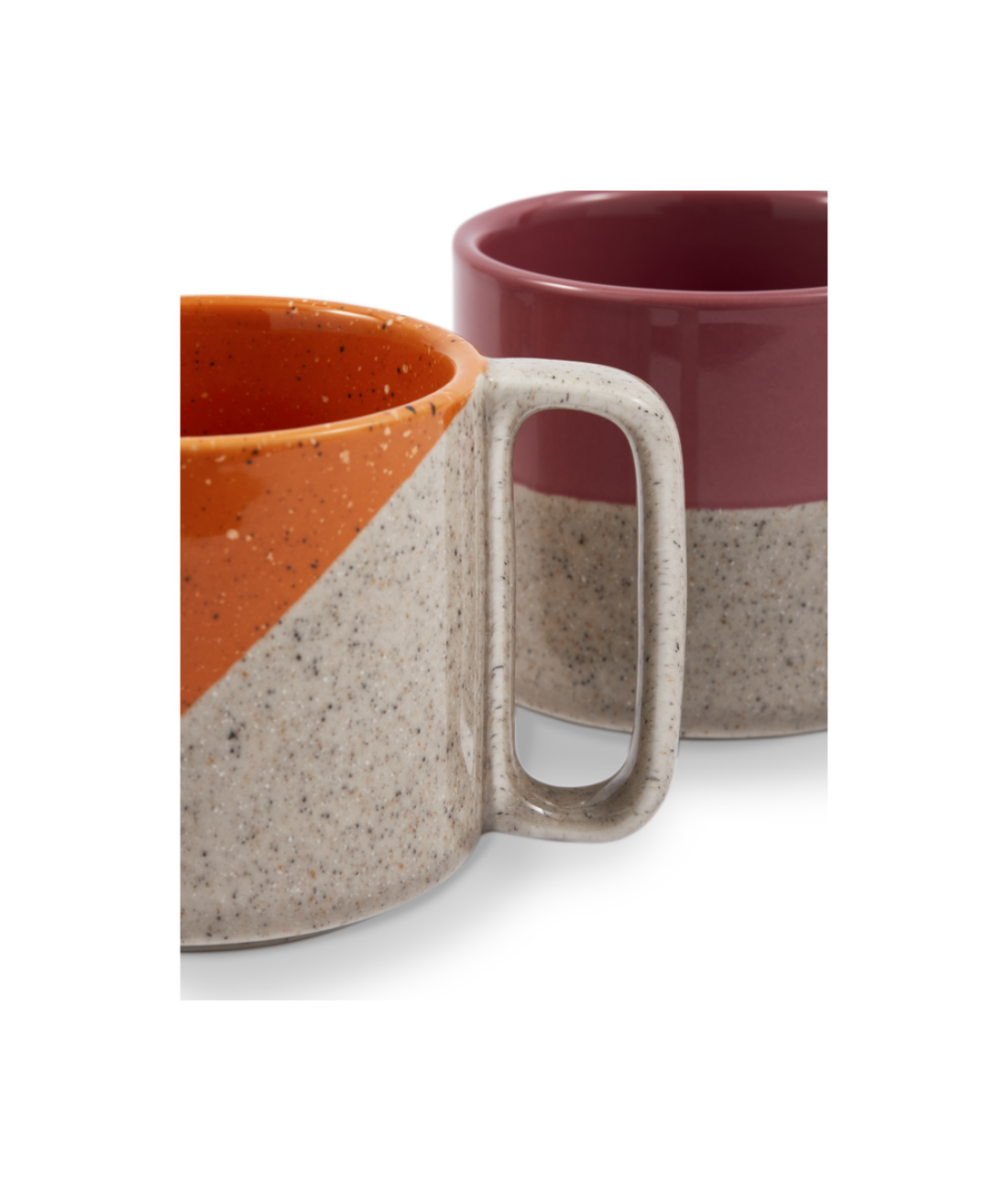 Multicolored STACKING Mug Set with Beige