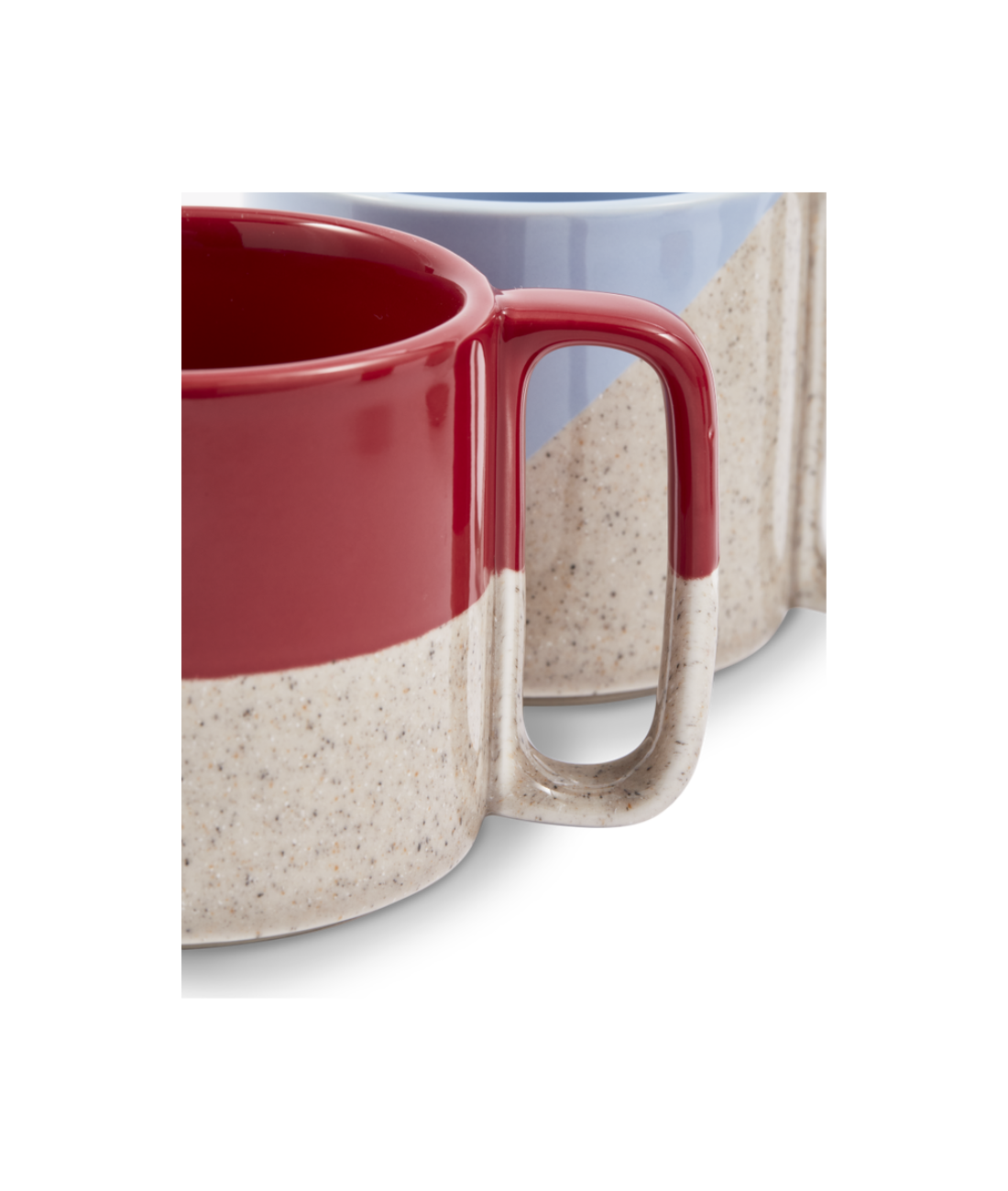 Multicolored STACKING Mug Set with Beige