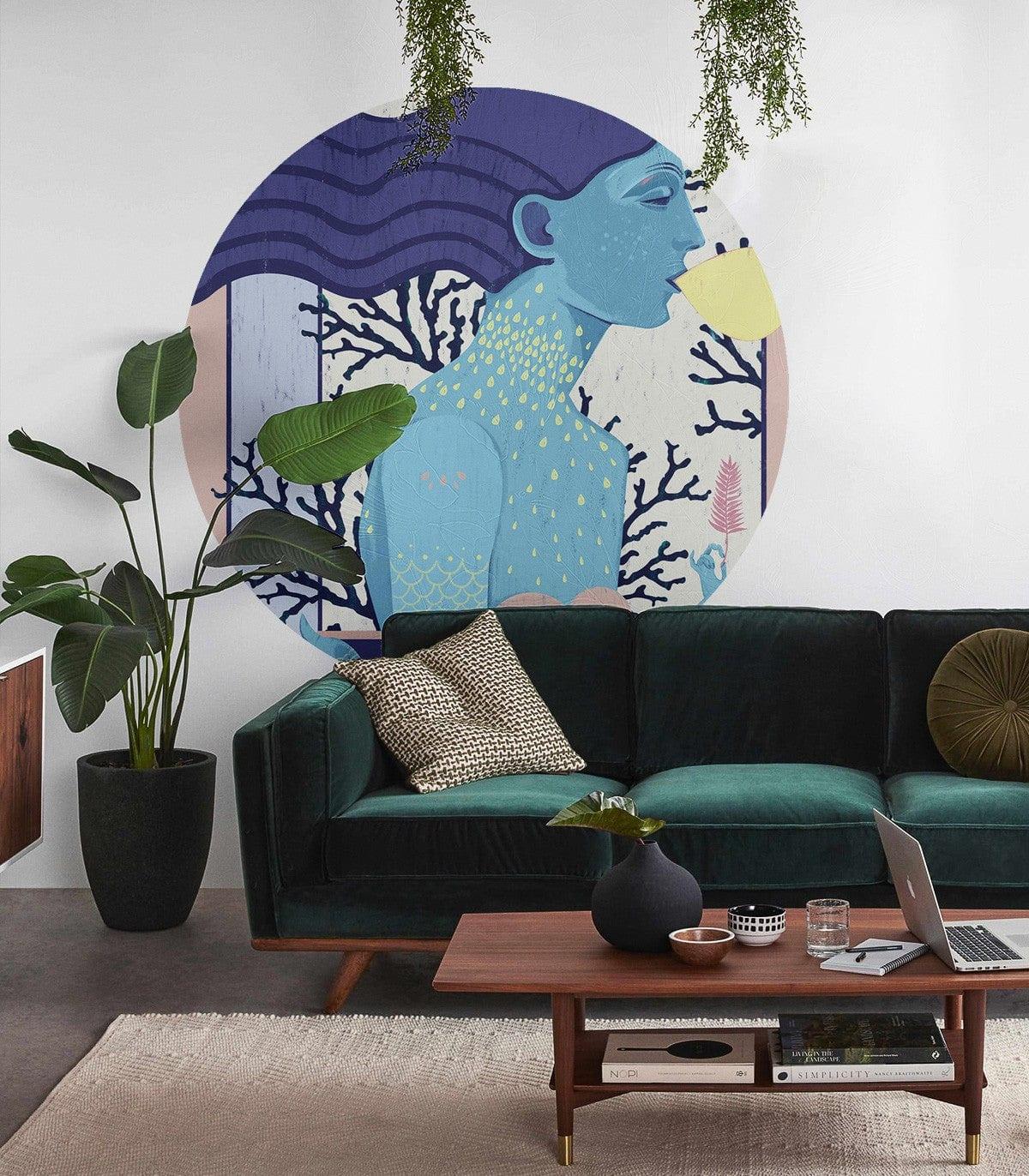 Mural DOTS SIREN COOL GIRL Wallcolors Eye on Design