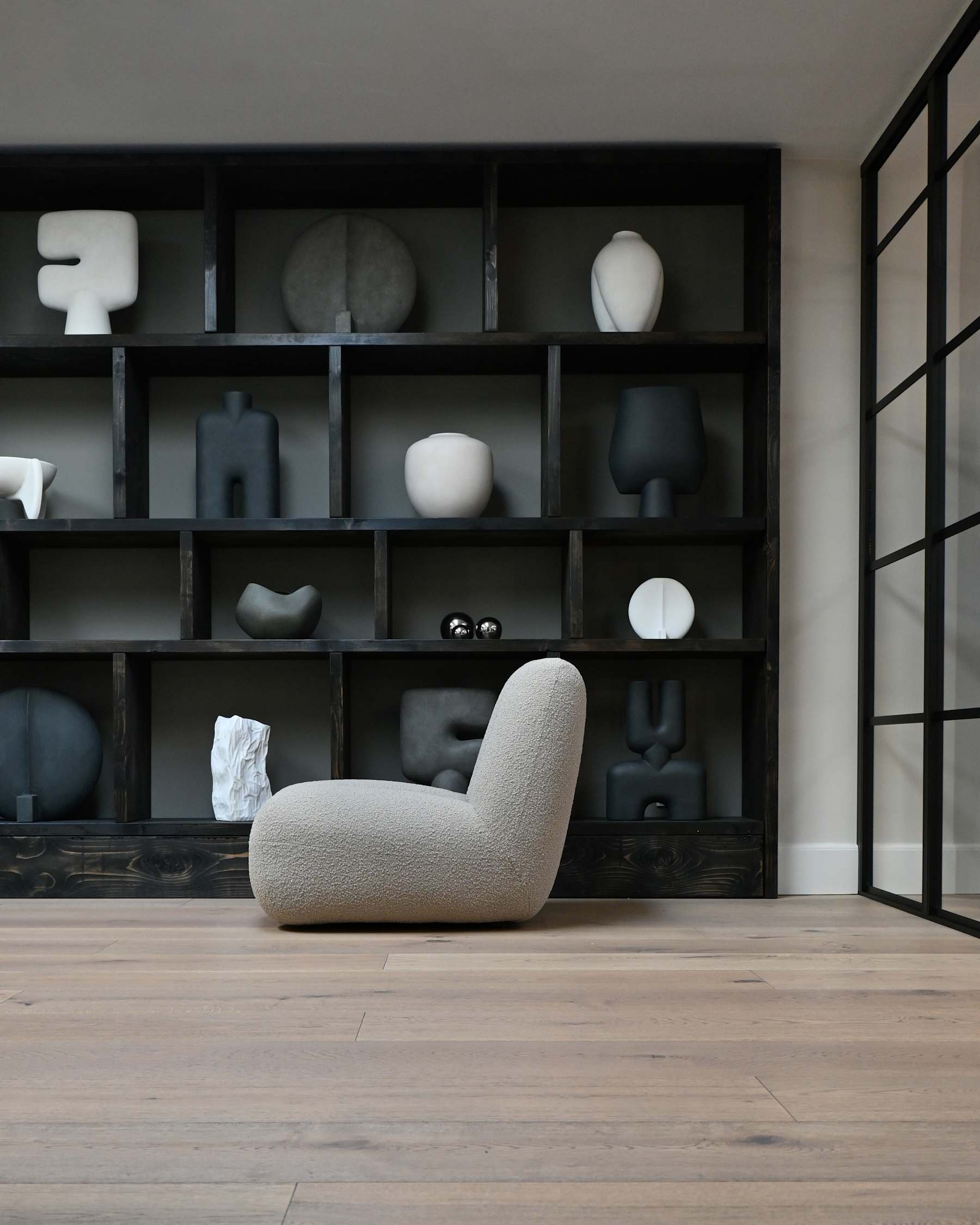 TOE armchair beige bouclé