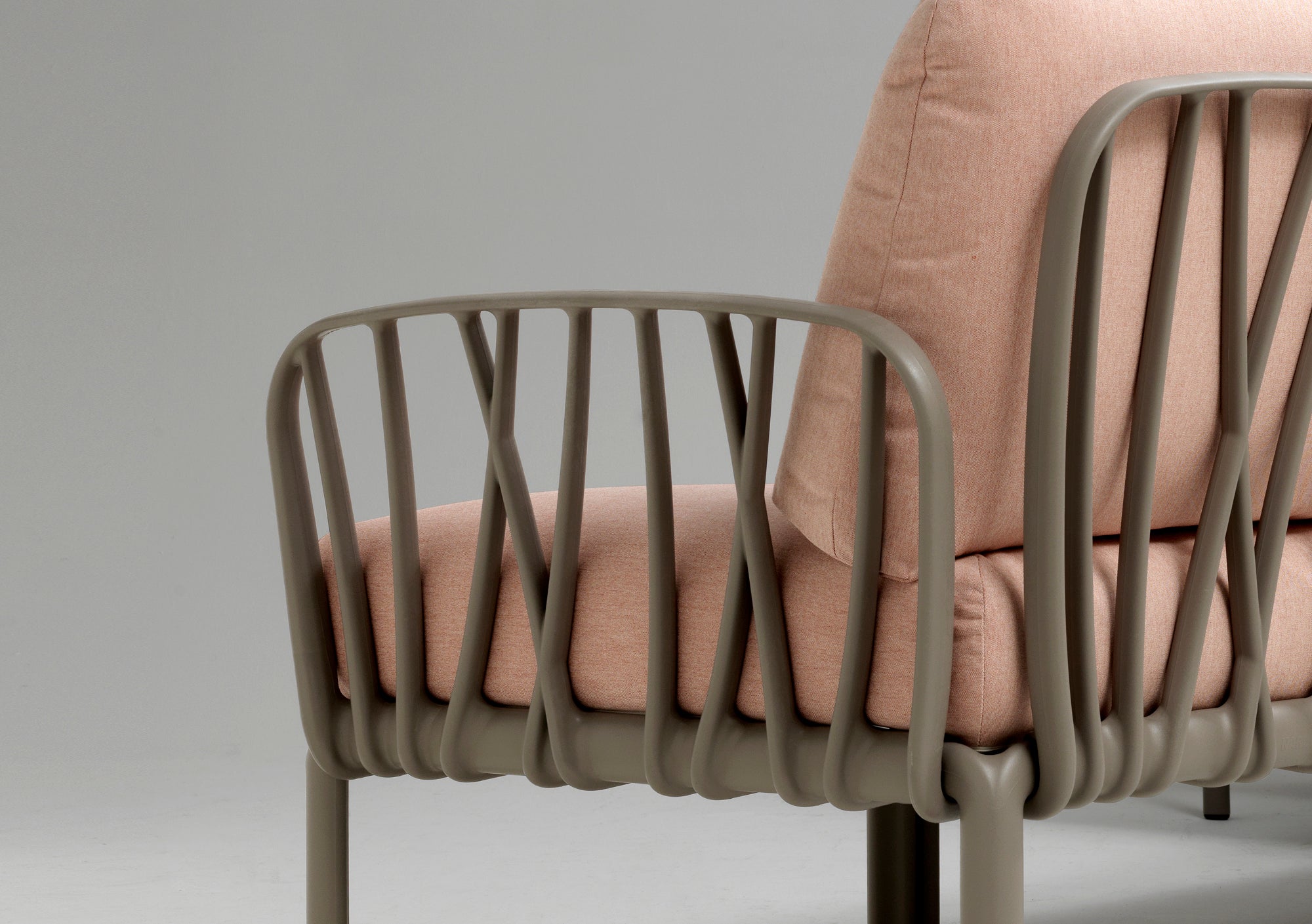 Záhradné kreslo KOMODO modré Sunbrella® s podstavou z agáve zelenej