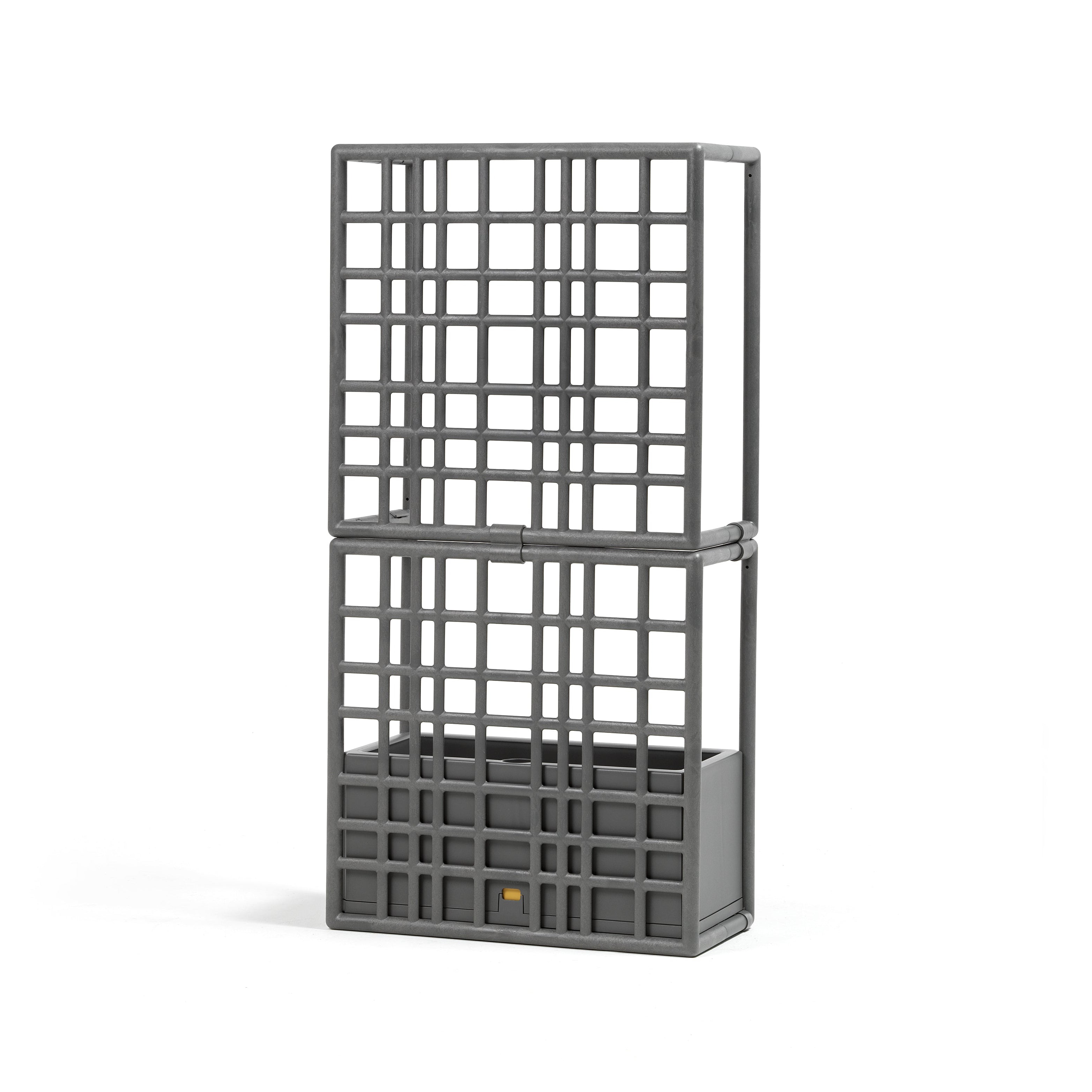 Modular outdoor system with SIPARIO planter in graphite