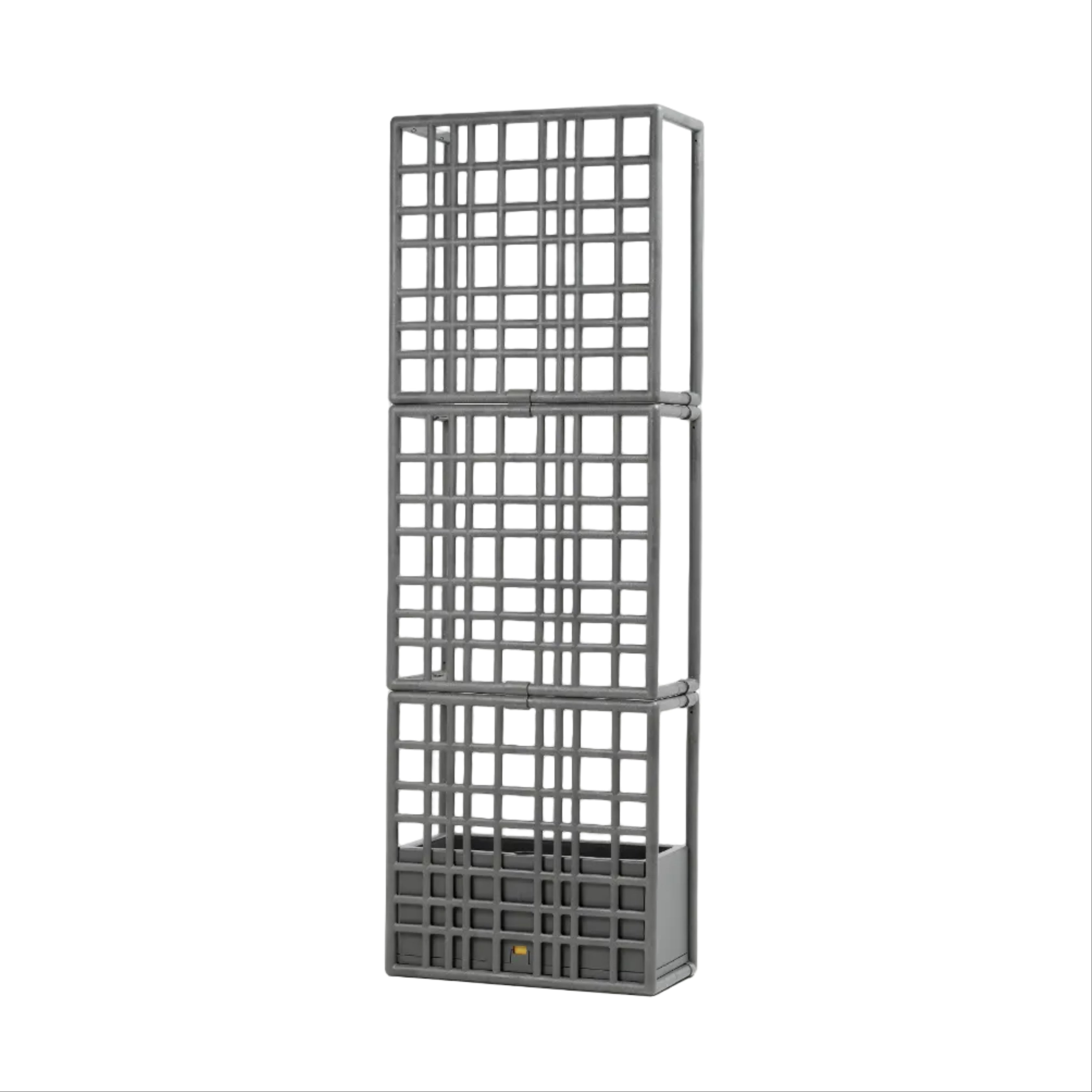 Modular outdoor system with SIPARIO planter in graphite