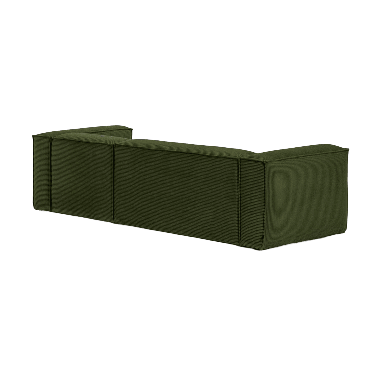 Narożnik 3-osobowy BLOK zielony sztruks La Forma Eye on Design