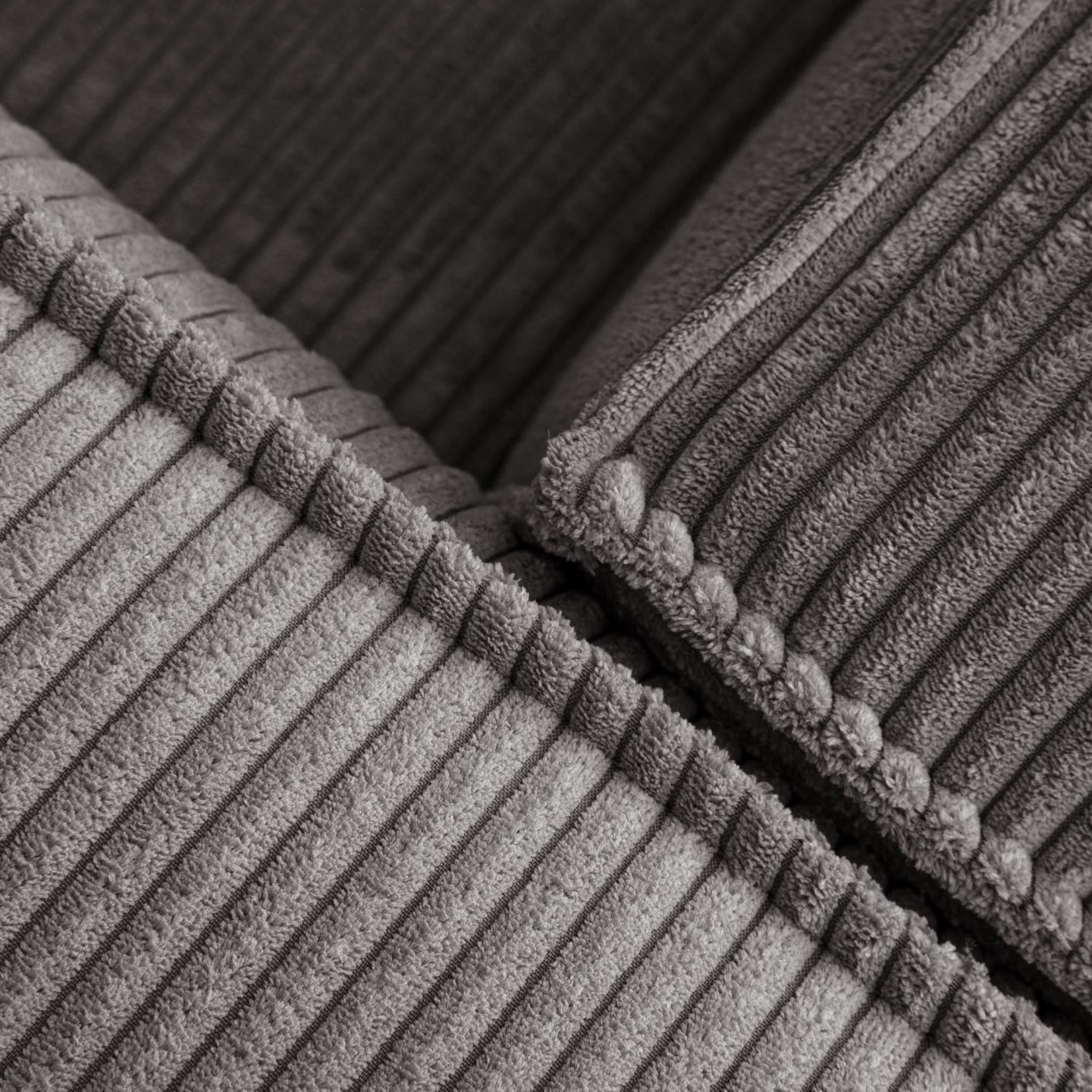 Narożnik 4-osobowy lewostronny BLOK szary sztruks La Forma Eye on Design