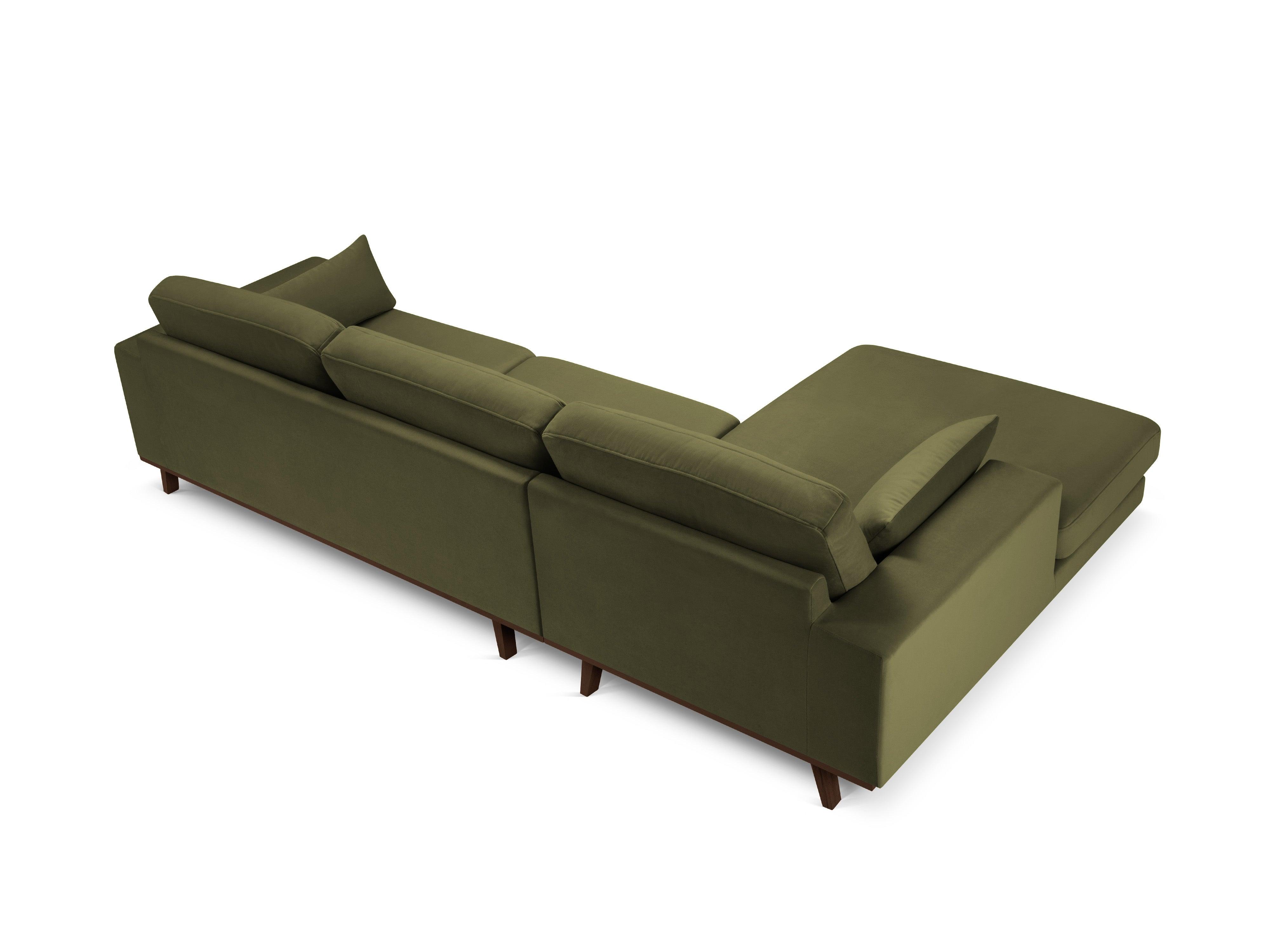 Narożnik aksamitny lewostronny HEBE zielony Mazzini Sofas Eye on Design