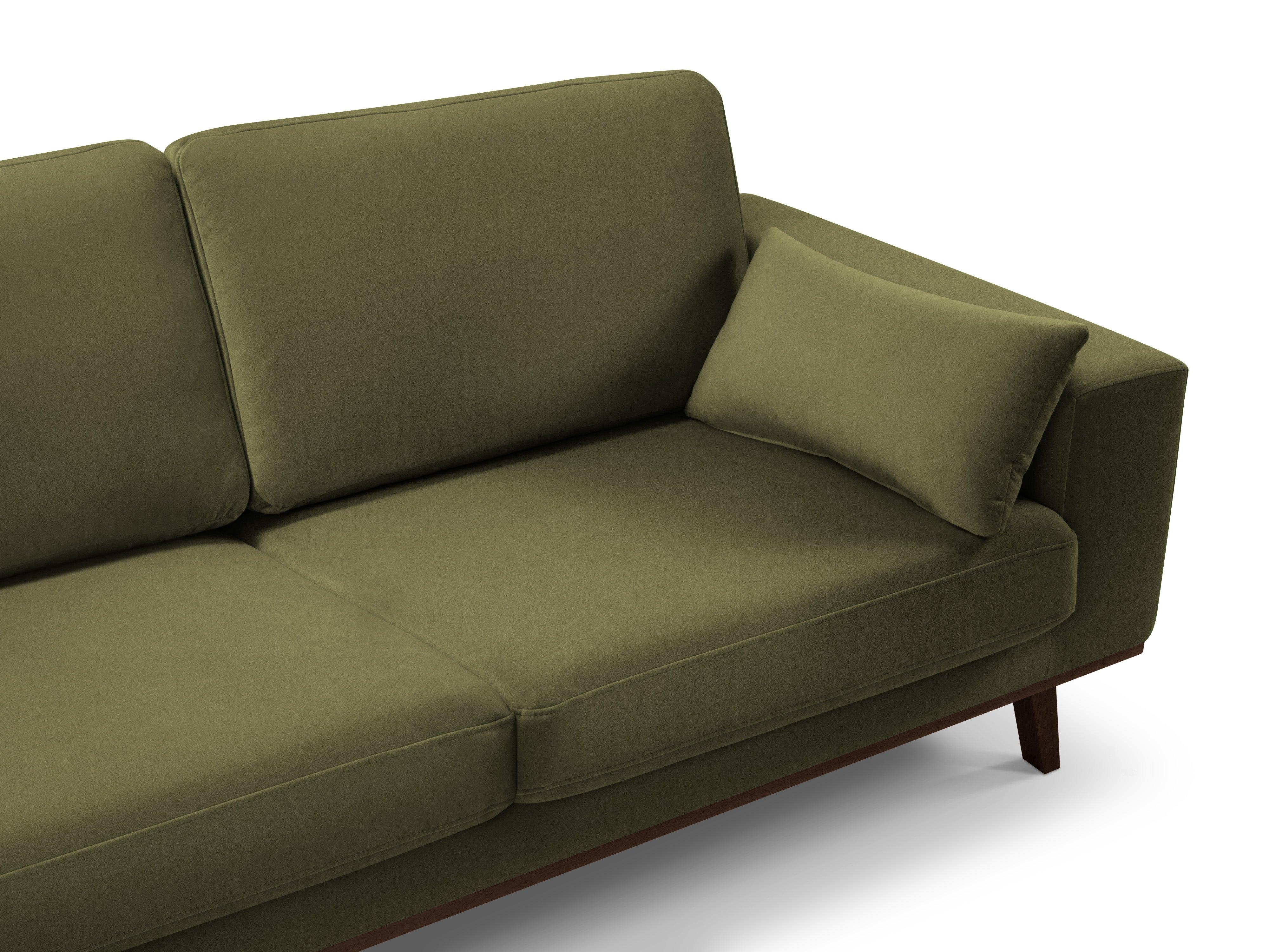 Narożnik aksamitny lewostronny HEBE zielony Mazzini Sofas Eye on Design