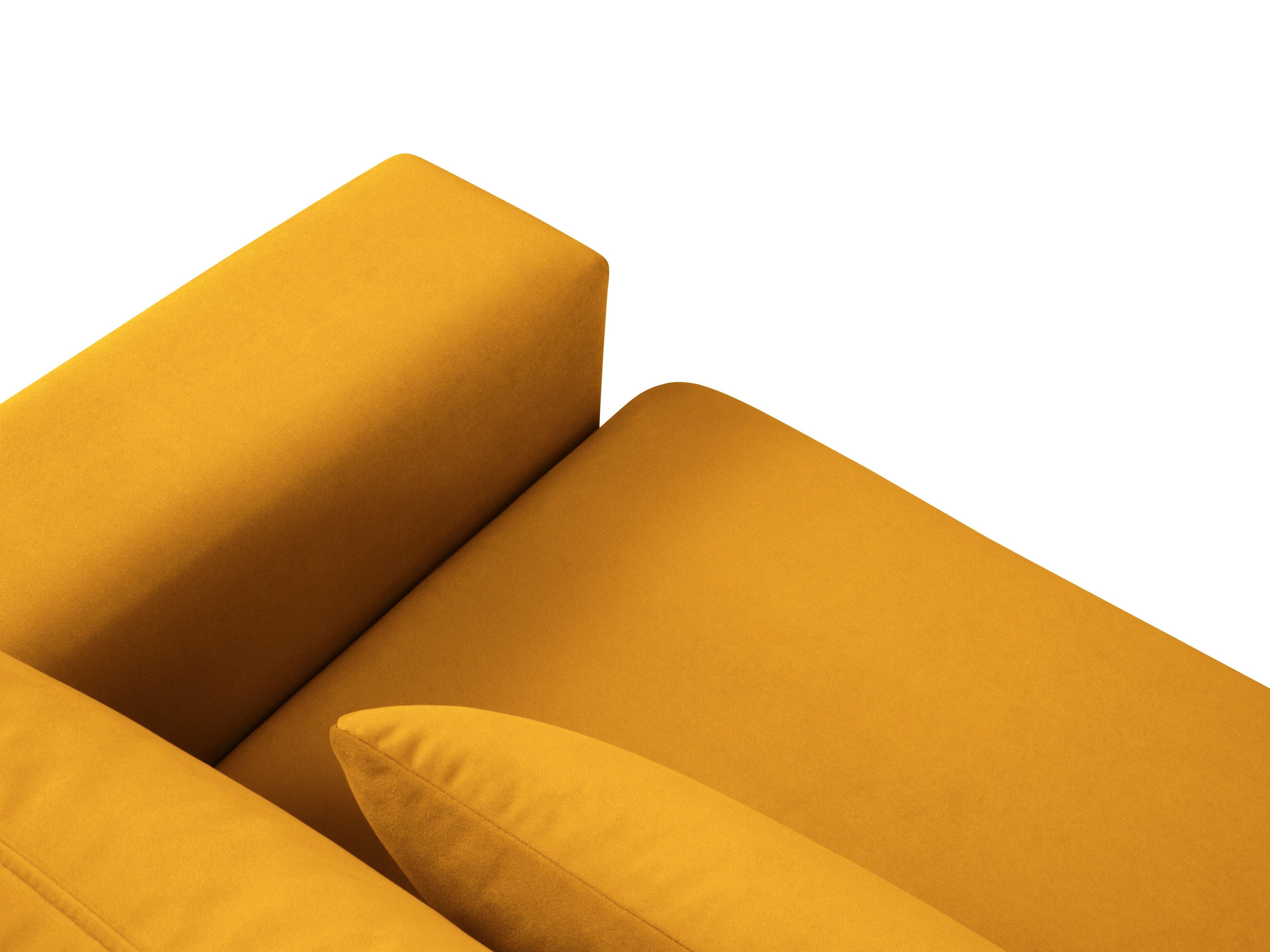 Narożnik aksamitny lewostronny HEBE żółty Mazzini Sofas Eye on Design