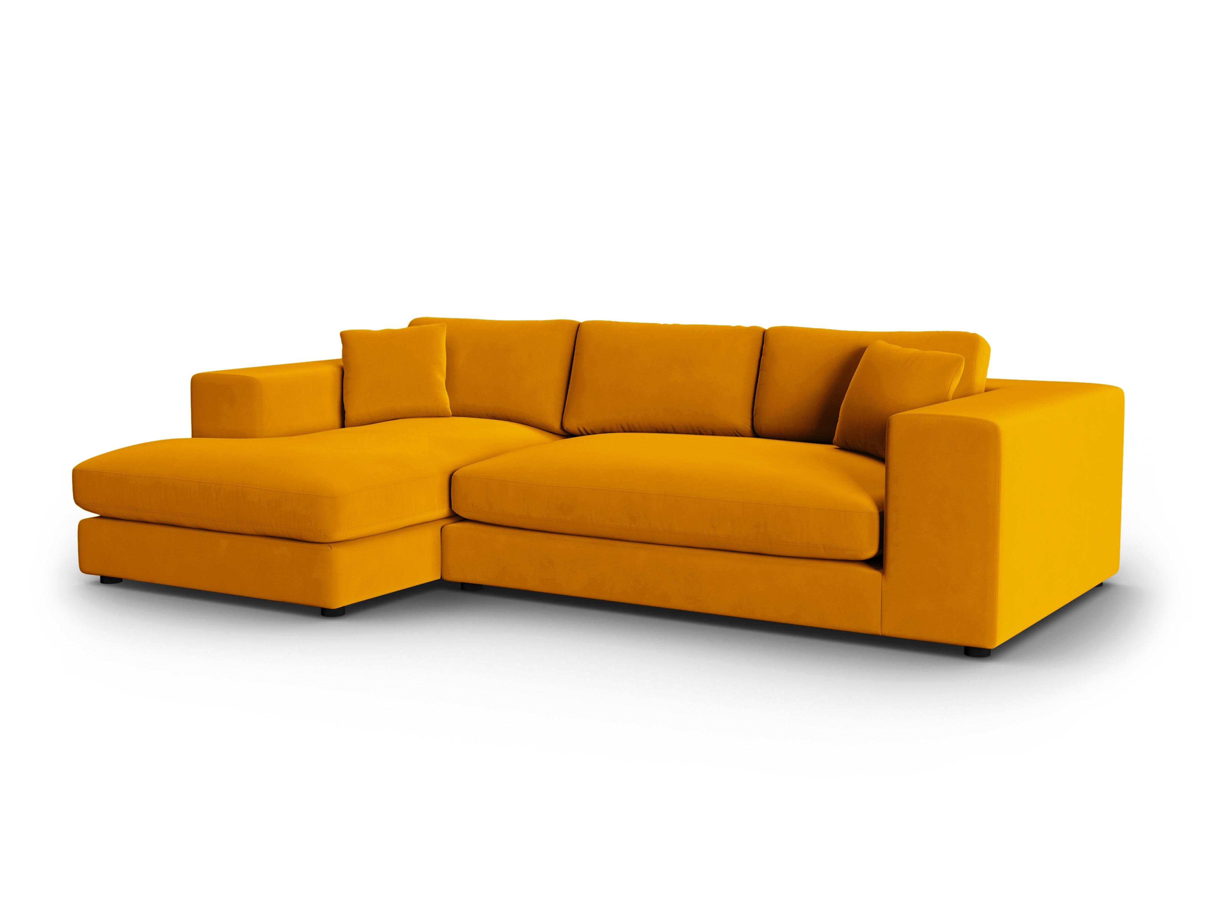 Narożnik aksamitny lewostronny TENDANCE musztardowy CXL by Christian Lacroix Eye on Design